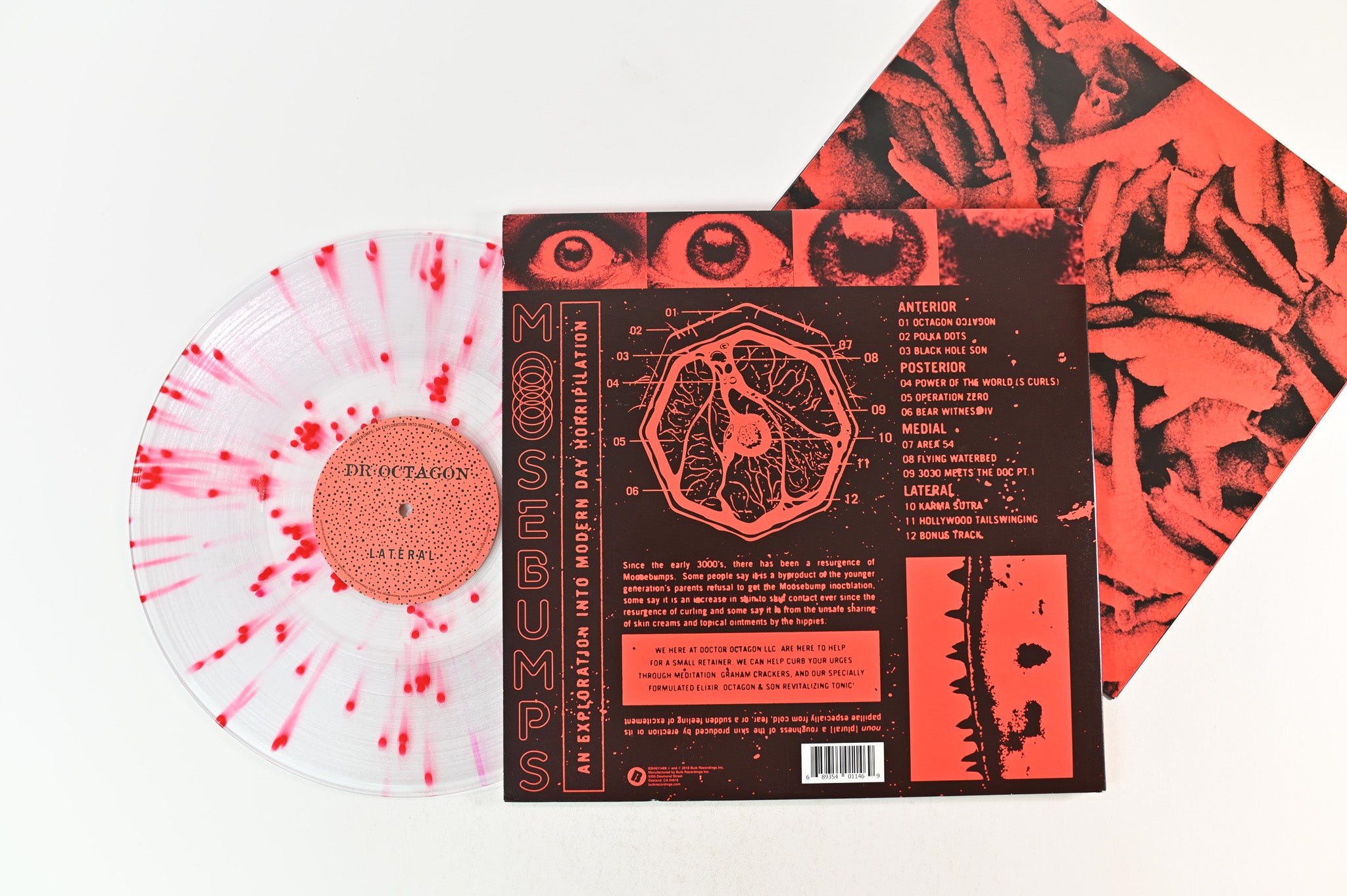 Dr. Octagon - Moosebumps: An Exploration Into Modern Day Horripilation on Bulk Ltd Clear w/ Blood Splatter