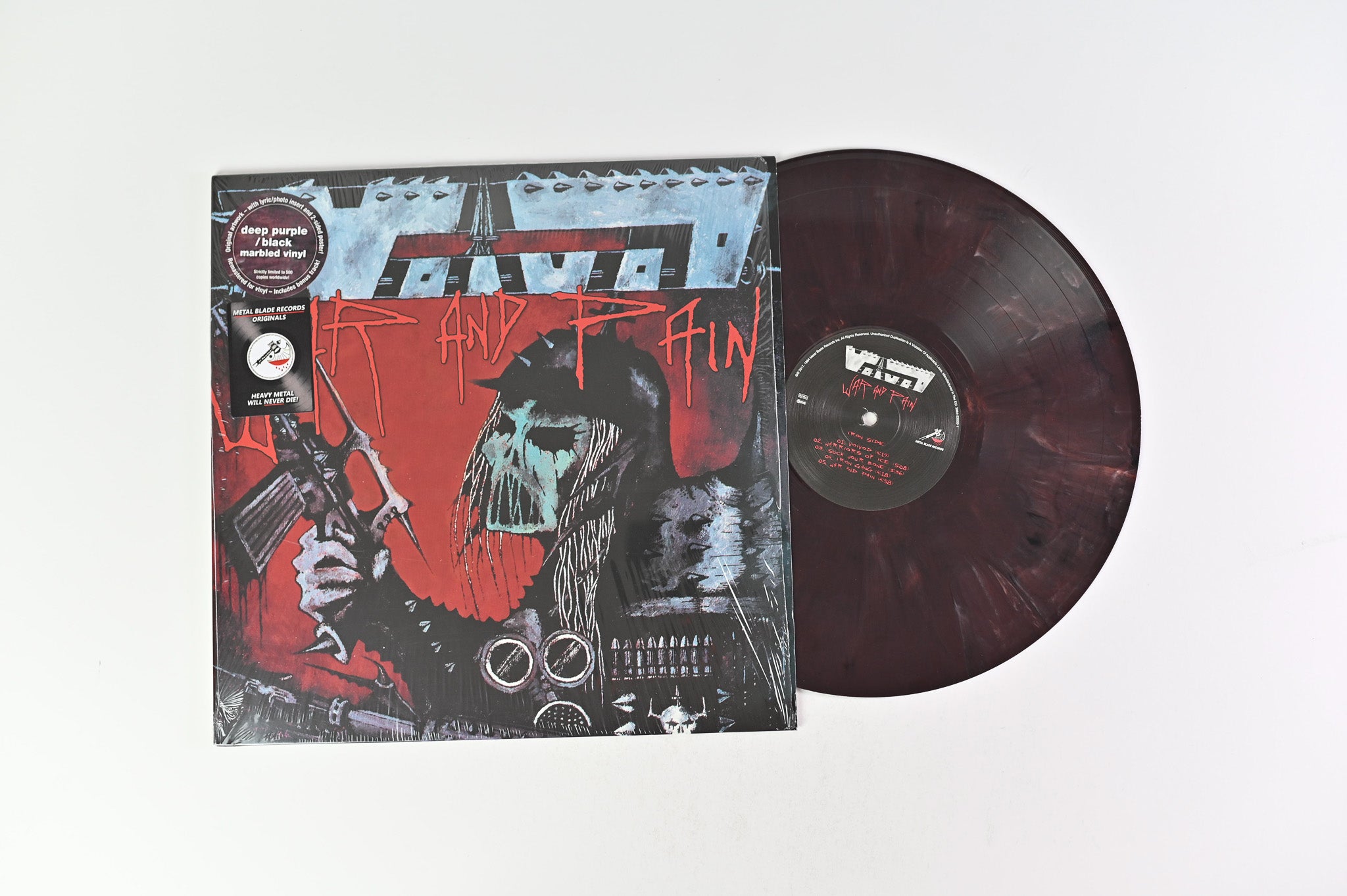 Voïvod - War And Pain on Metal Blade Ltd Purple Deep/Black Marbled Reissue