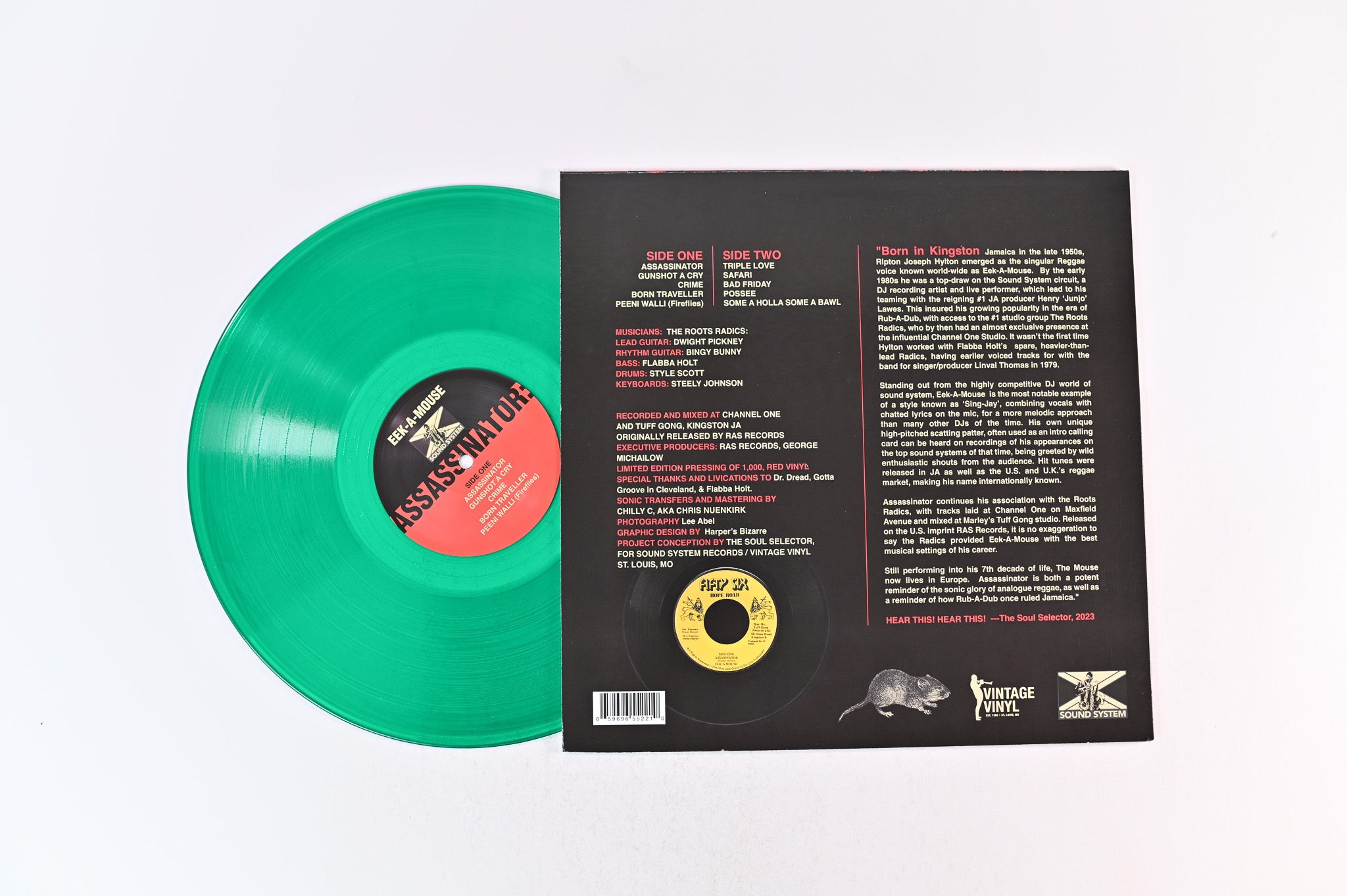 Eek-A-Mouse - Assassinator: The Ras Recordings on Sound System RSD 2024 Ltd Green Translucent