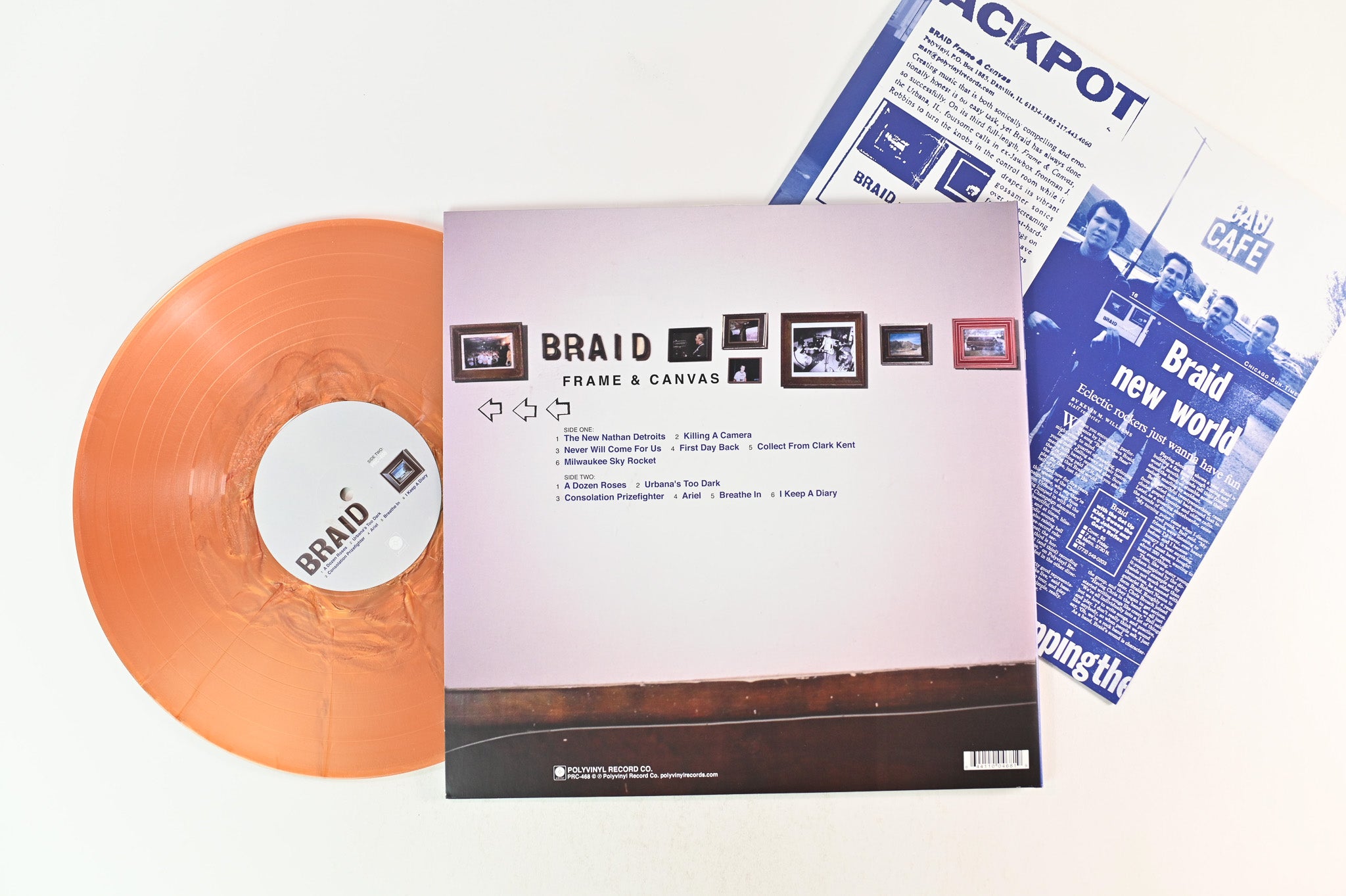 Braid - Frame & Canvas on Polyvinyl Ltd Metallic Copper Vinyl Reissue