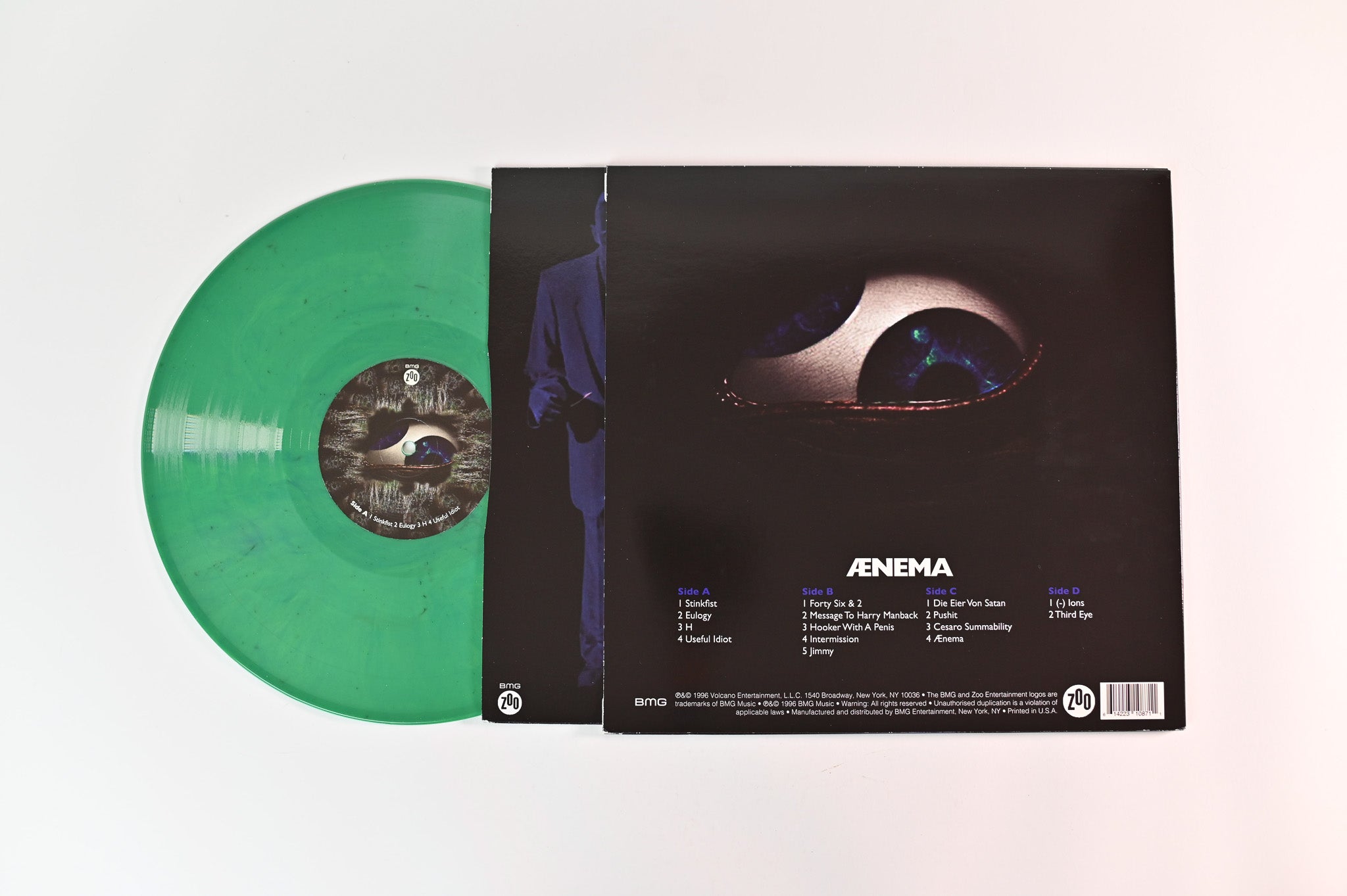 Tool - Ænima on Zoo/BMG Unofficial Release Green Marbled Vinyl