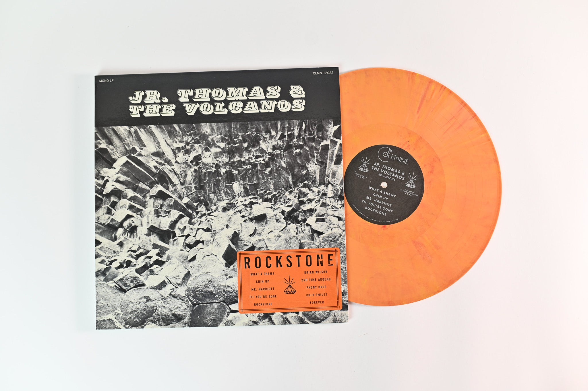 Jr. Thomas & The Volcanos - Rockstone on Colemine Records Orange Lava Vinyl