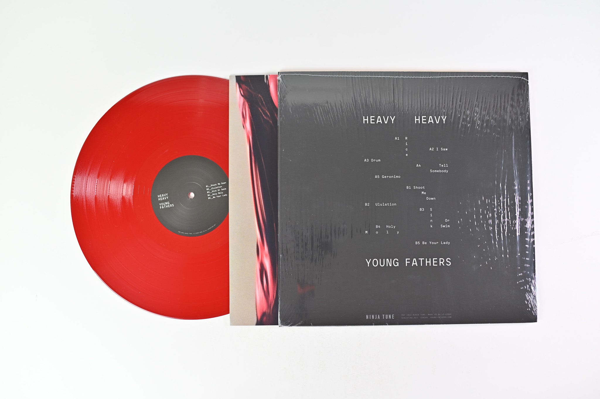 Young Fathers - Heavy Heavy on Ninja Tune Red Opaque Vinyl