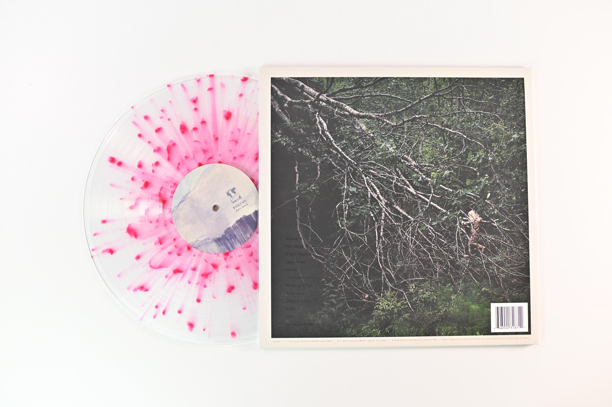 Foxing - Dealer on Triple Crown Records - Clear w/ Red Splatter Vinyl