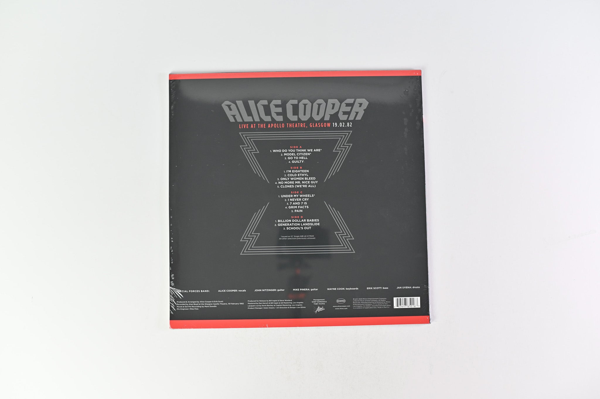 Alice Cooper - Live At The Apollo Theatre, Glasgow // 19.02.82 RSD Limited on Rhino Records SEALED