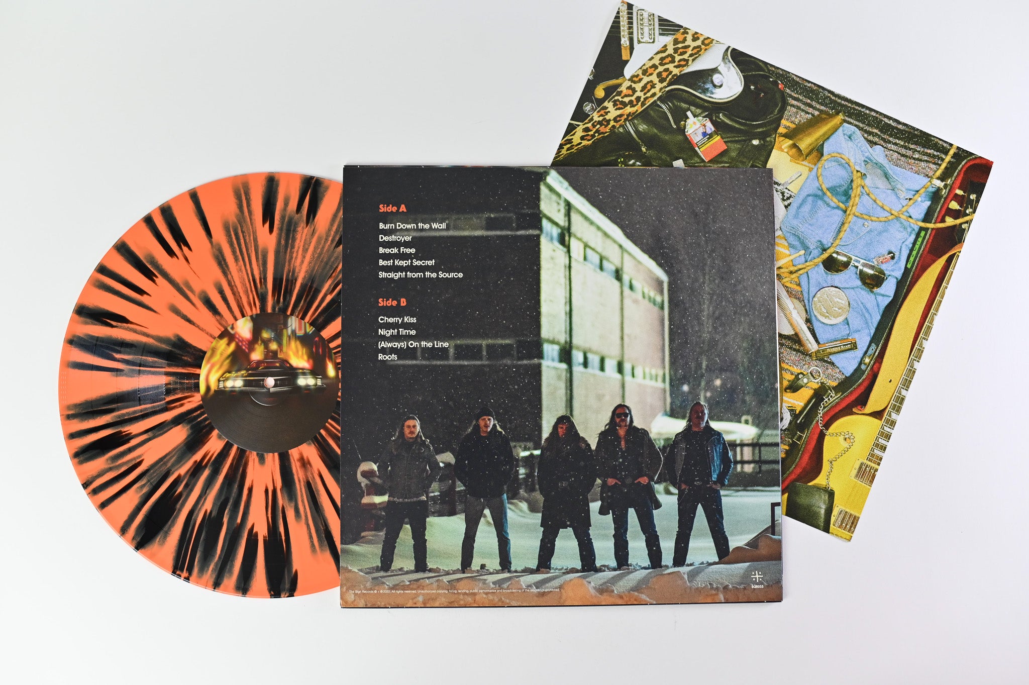 Rokets - Break Free on The Sign Records Orange/Black Splatter Vinyl