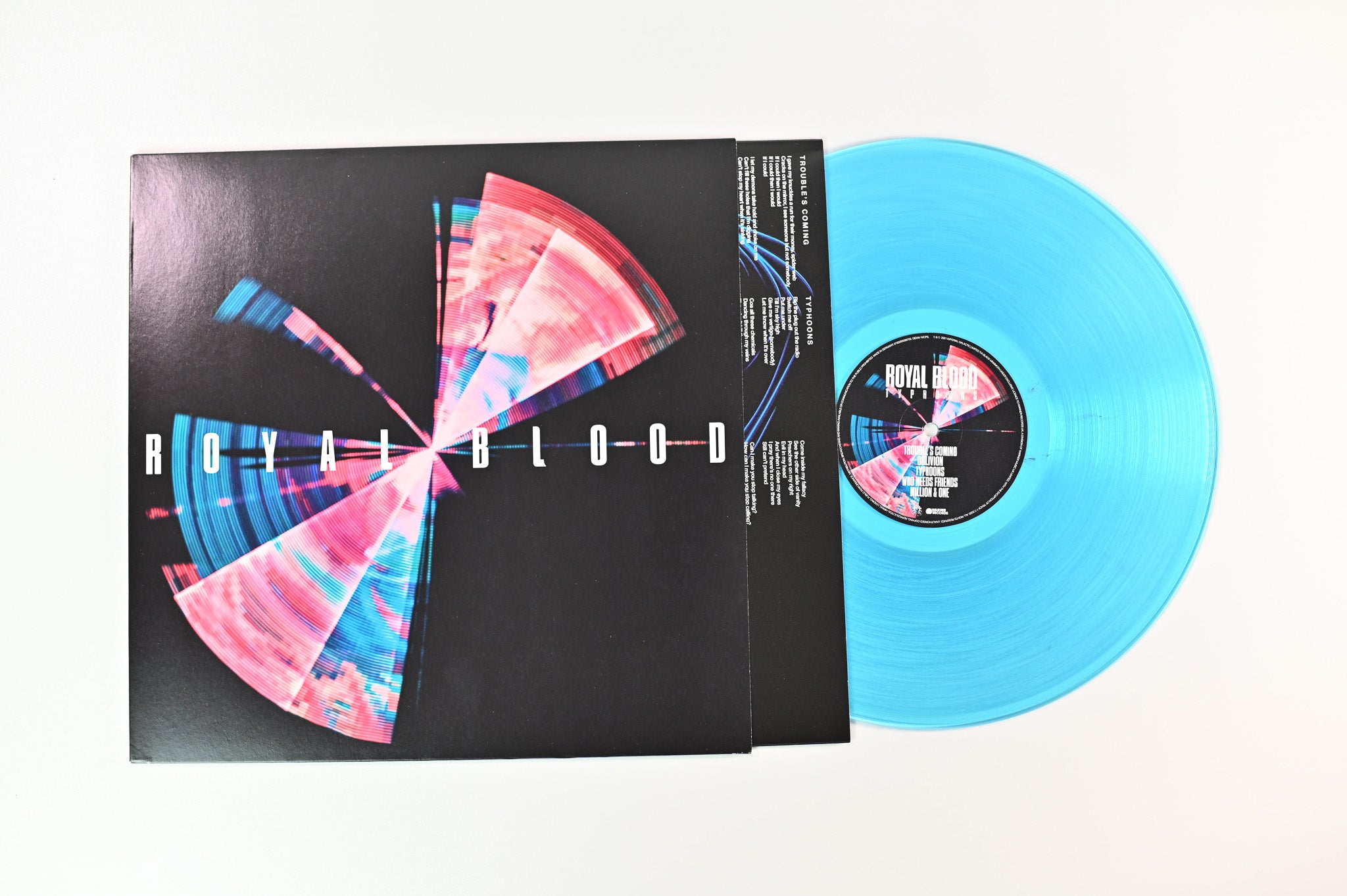 Royal Blood - Typhoons on Black Mammoth/Warner Records Ltd. Blue Transparent Vinyl