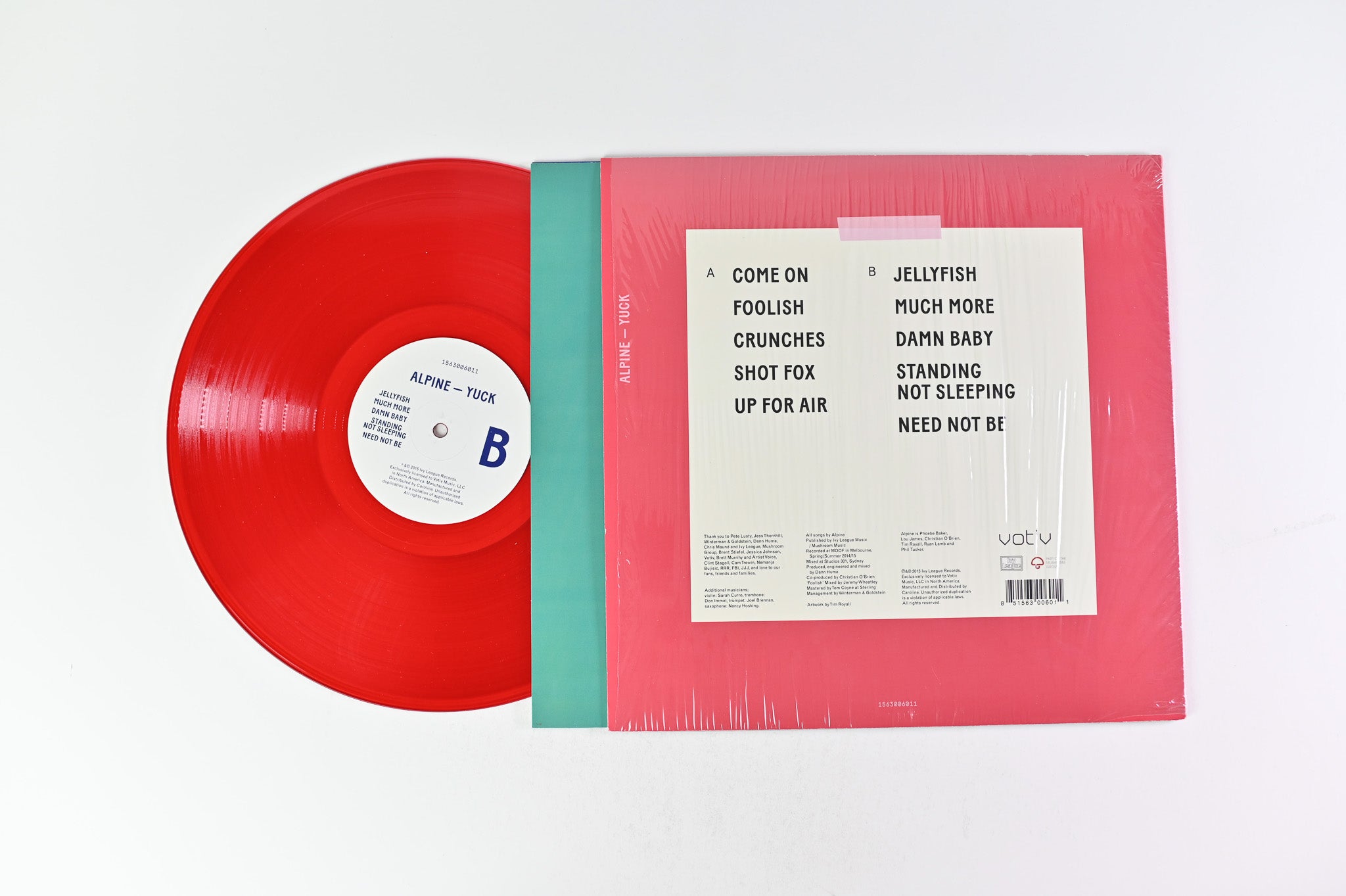 Alpine - Yuck on Votiv/Ivy League Records Red Transparent Vinyl