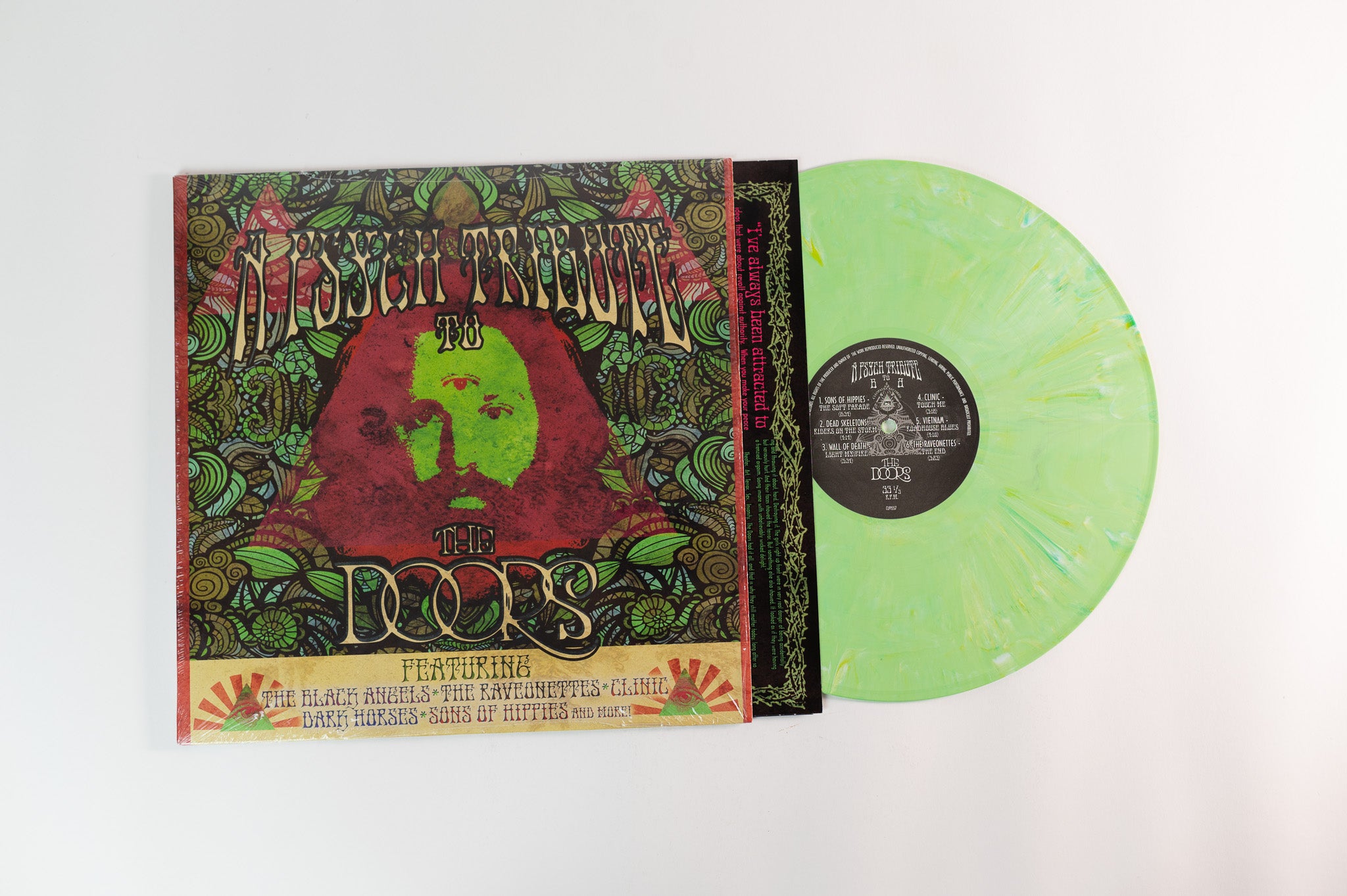 Various - A Psych Tribute To The Doors on Cleopatra Mint Green Splatter