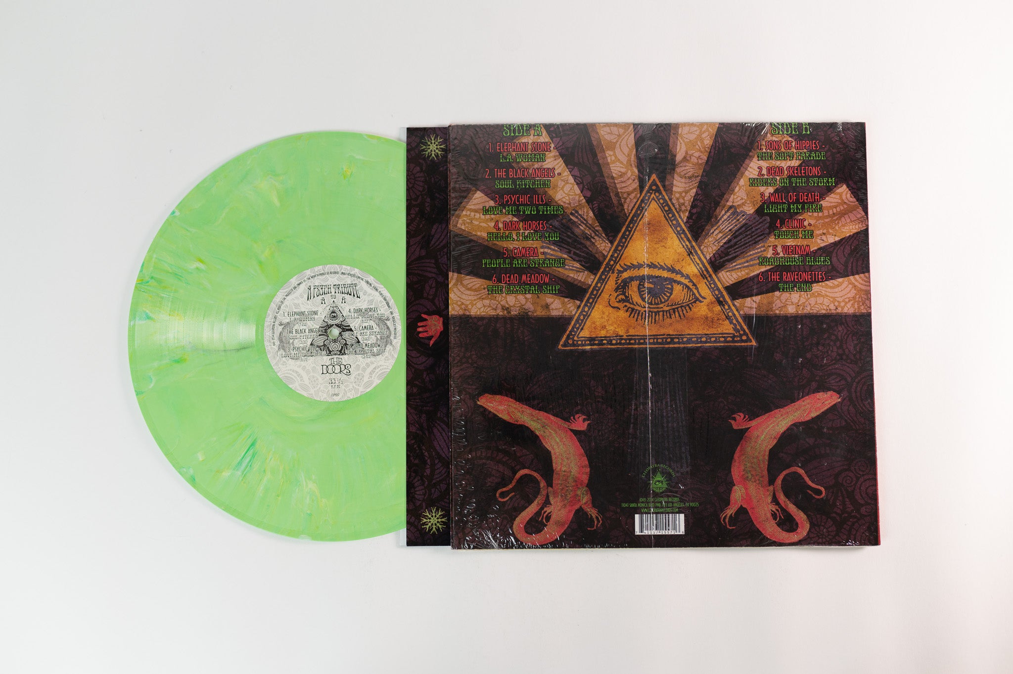 Various - A Psych Tribute To The Doors on Cleopatra Mint Green Splatter