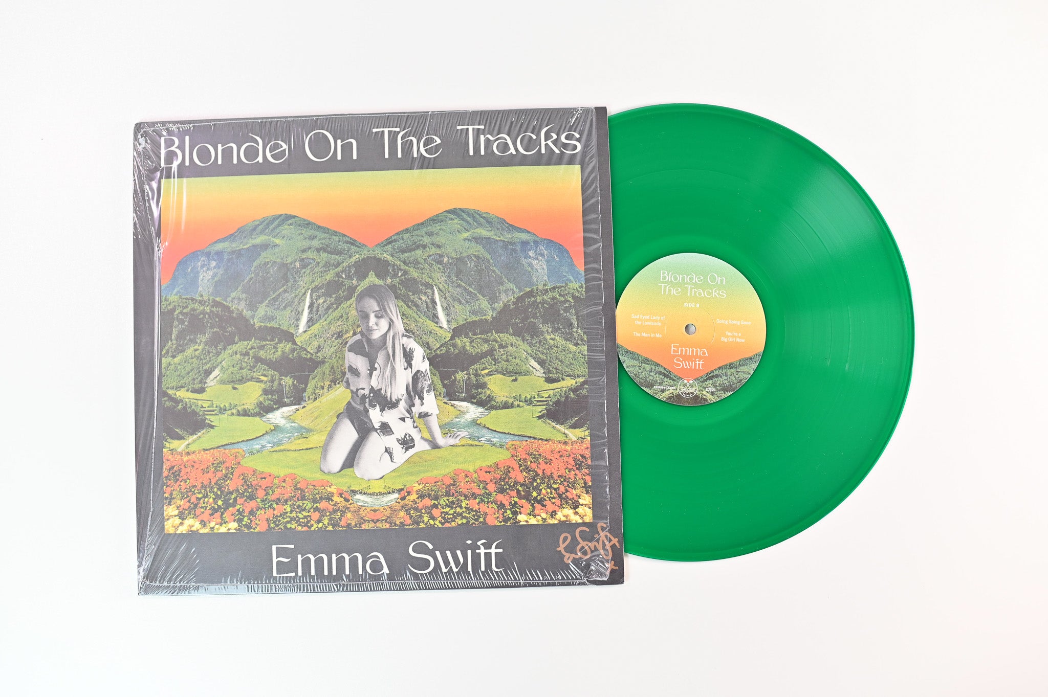 Emma Swift - Blonde On The Tracks on Tiny Ghost Records Ltd. Green Vinyl Signed