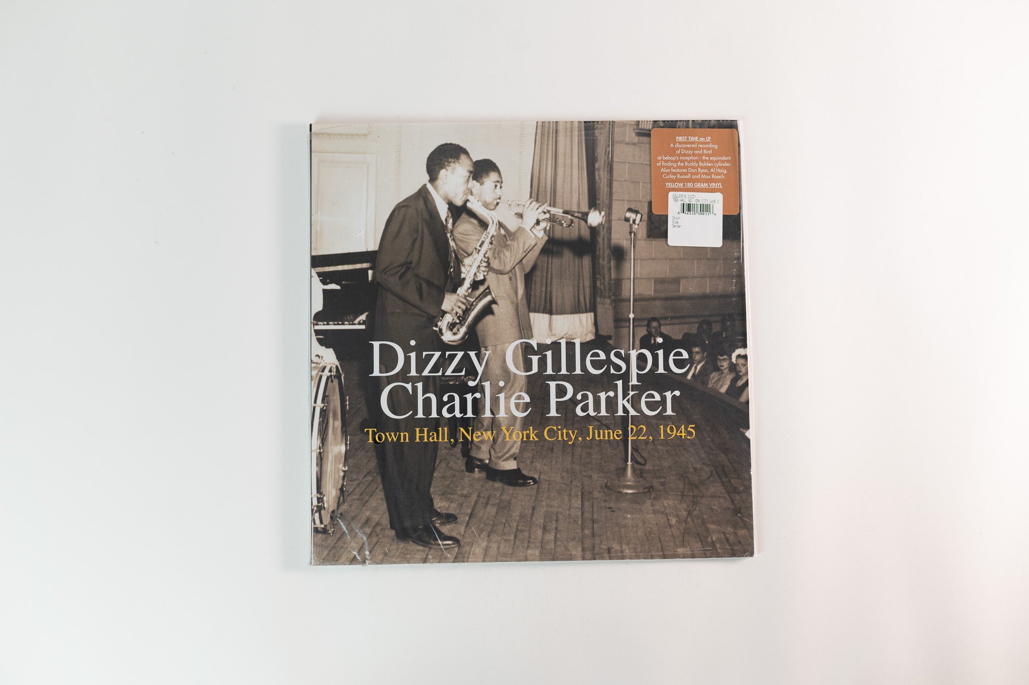 Dizzy Gillespie - Town Hall, New York City, June 22, 1945 on Premium Cool Yellow Vinyl Reissue