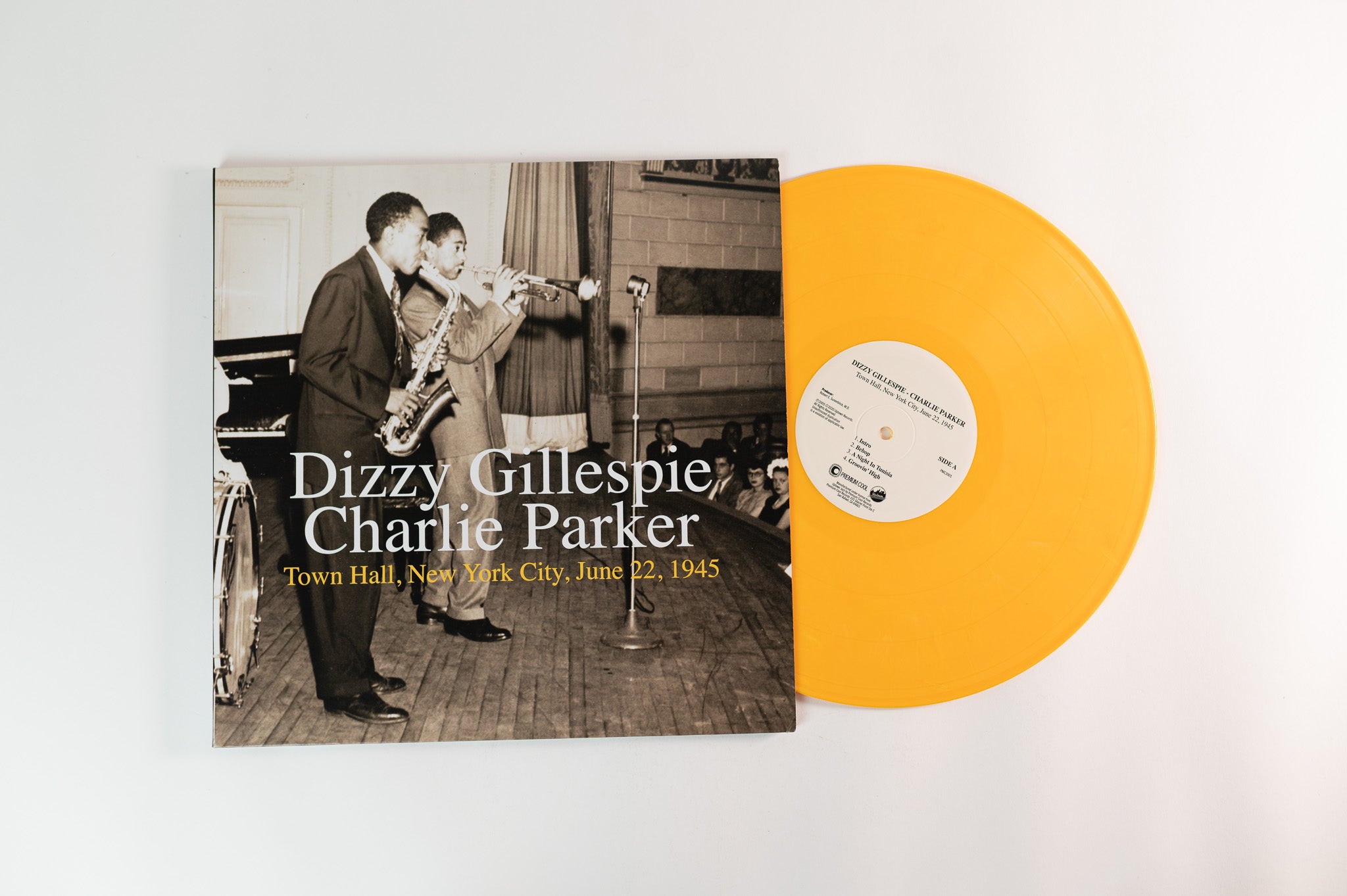 Dizzy Gillespie - Town Hall, New York City, June 22, 1945 on Premium Cool Yellow Vinyl Reissue