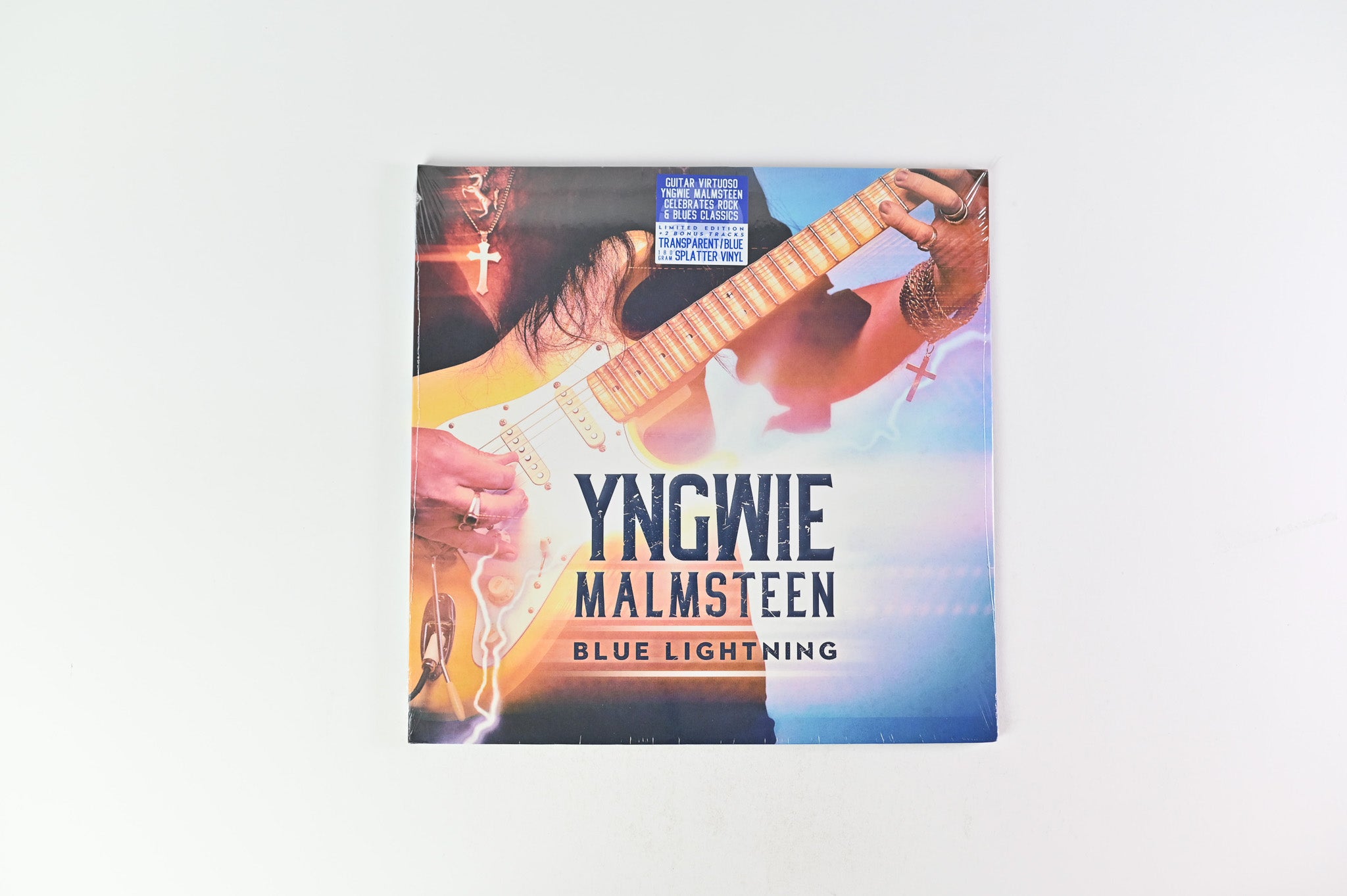 Yngwie Malmsteen - Blue Lightning on Mascot Ltd Transparent Blue Splatter Reissue Sealed