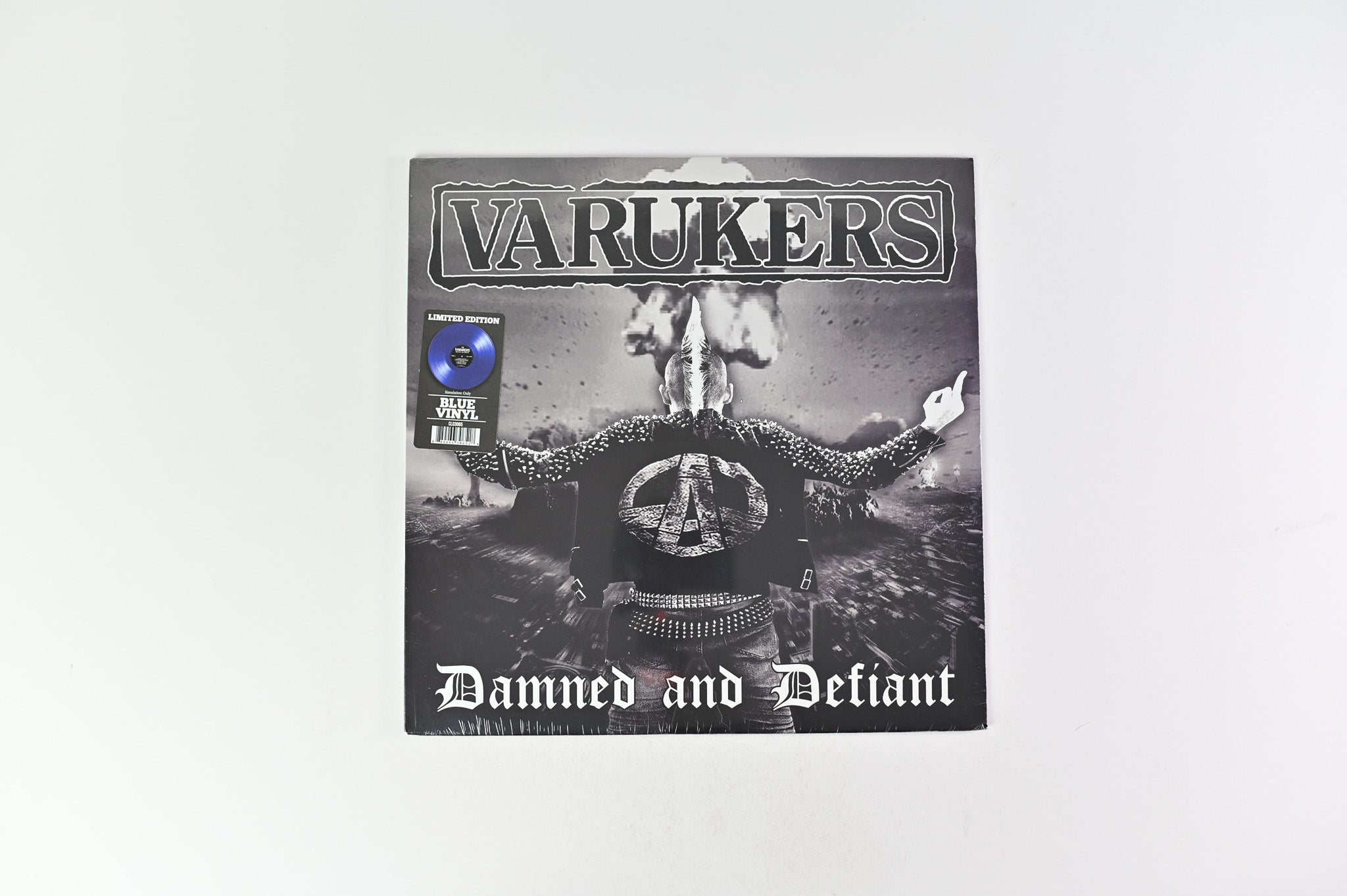 The Varukers - Damned And Defiant on Cleopatra Ltd Blue Vinyl Reissue Sealed