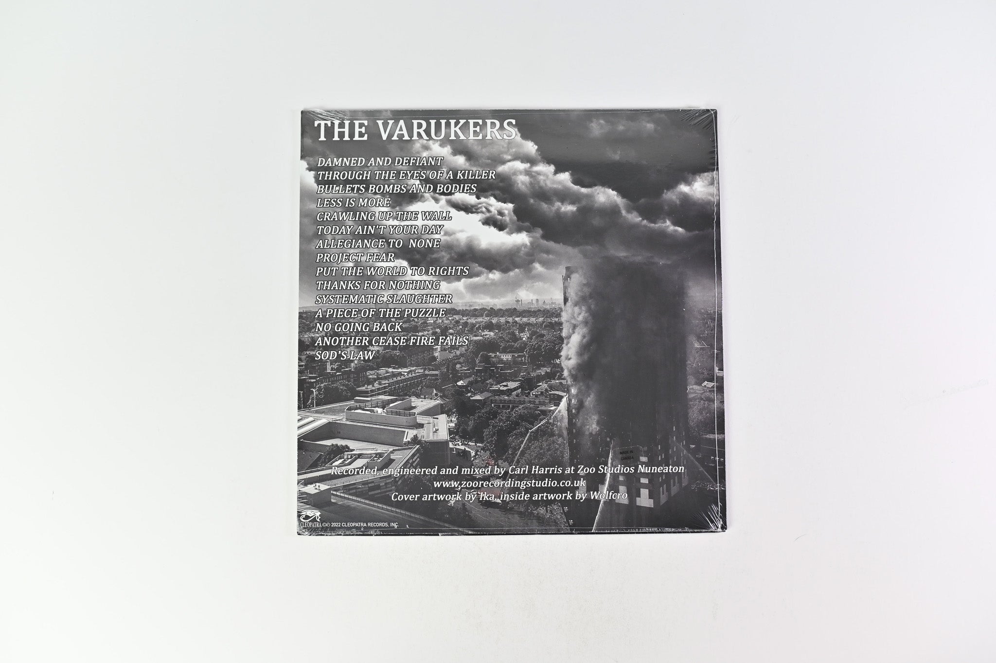 The Varukers - Damned And Defiant on Cleopatra Ltd Blue Vinyl Reissue Sealed