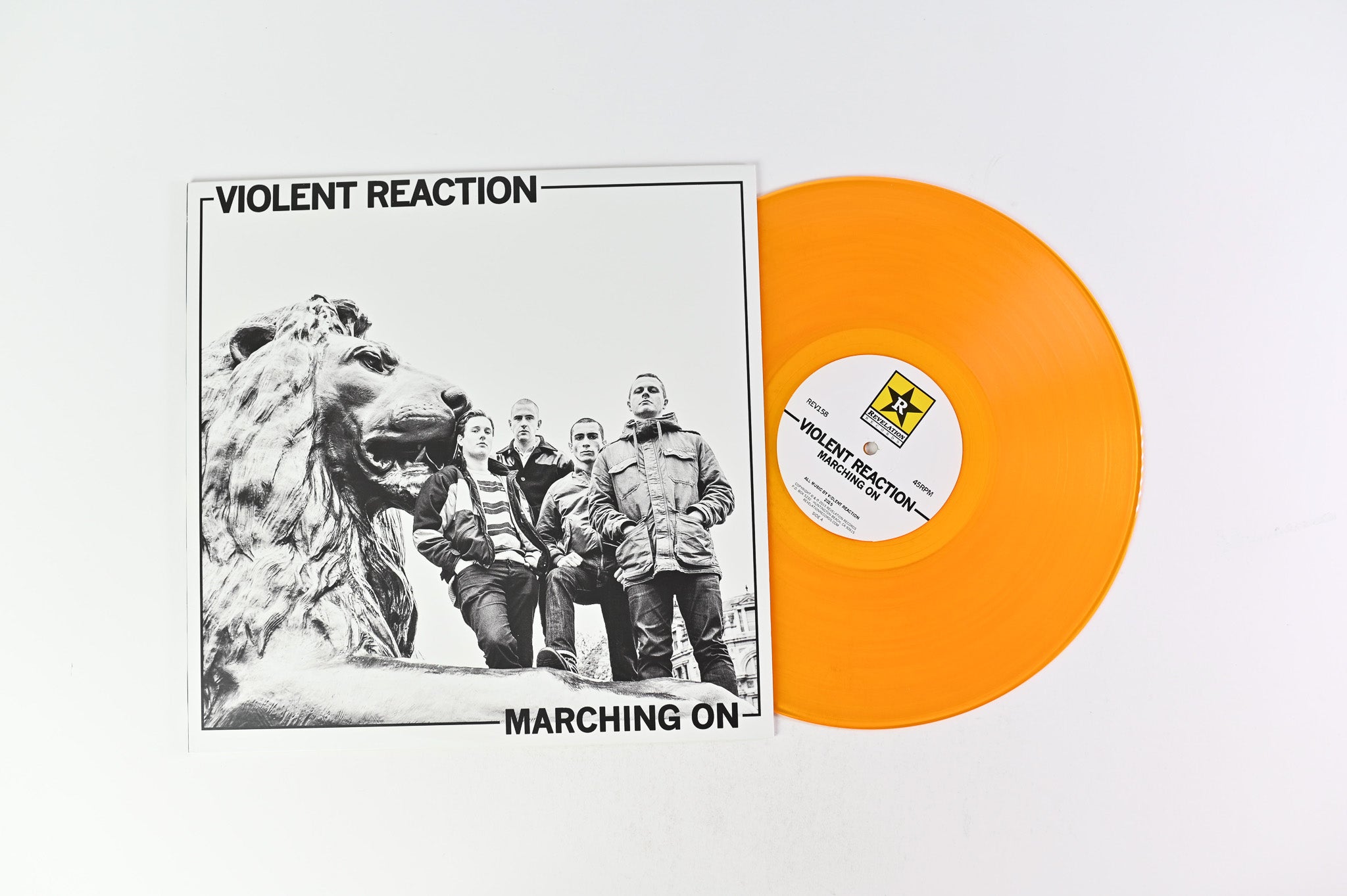 Violent Reaction - Marching On on Revelation Gold Vinyl 12" 45 RPM LP