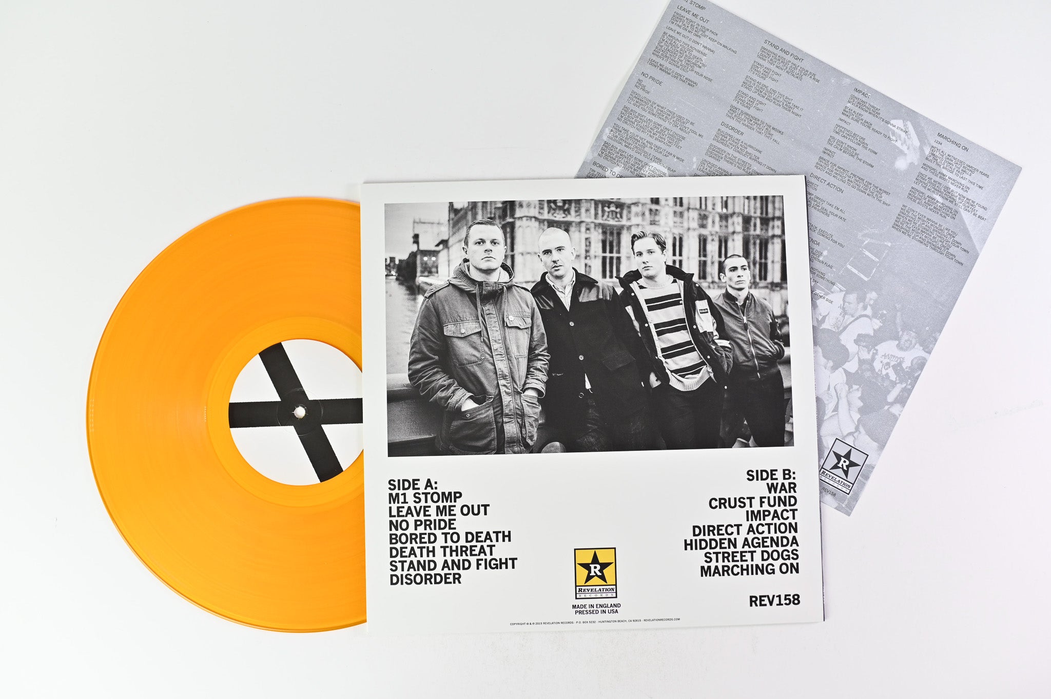 Violent Reaction - Marching On on Revelation Gold Vinyl 12" 45 RPM LP