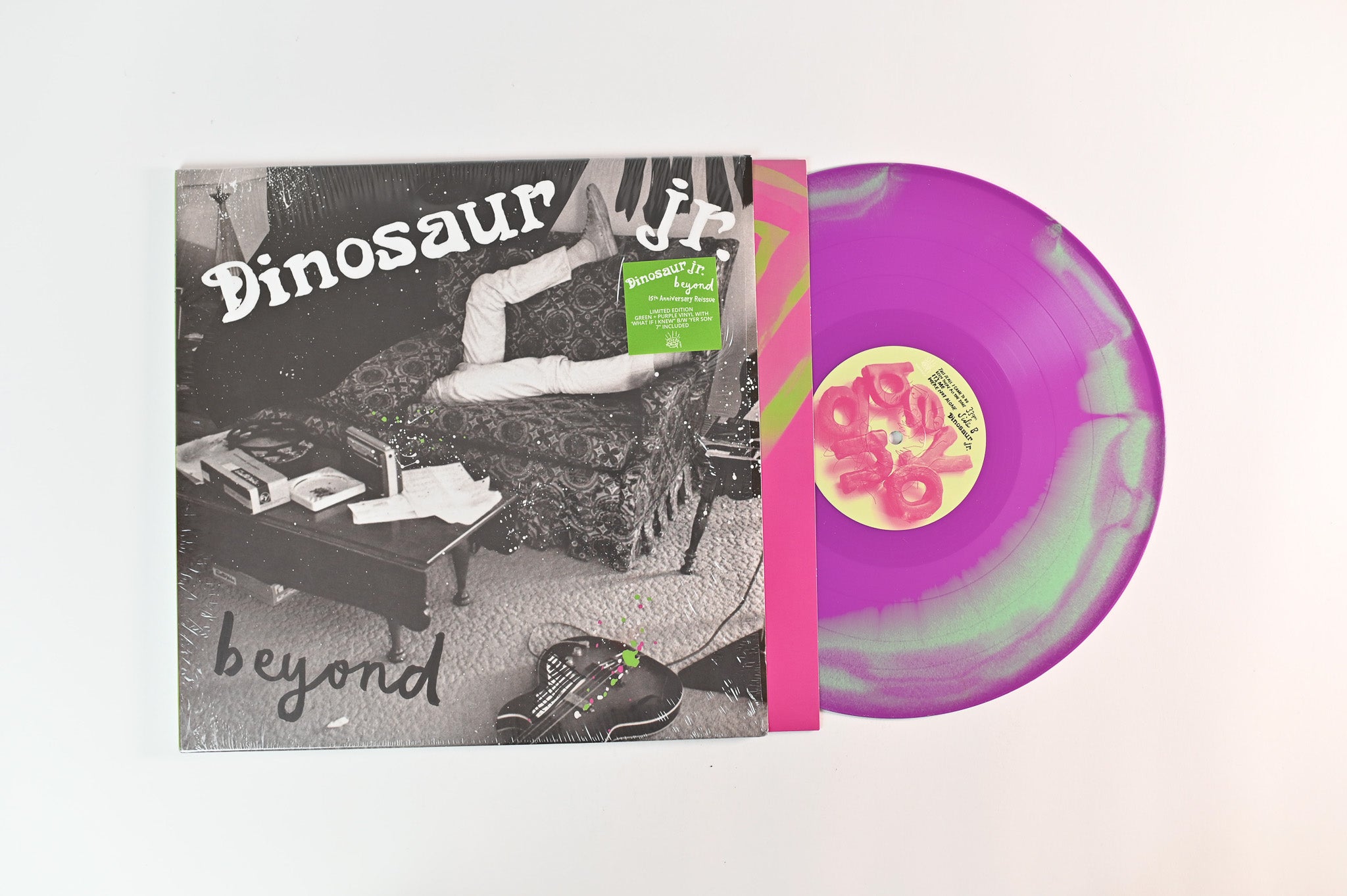 Dinosaur Jr. - Beyond on Baked Goods Ltd Green / Purple w/ White 7" Reissue