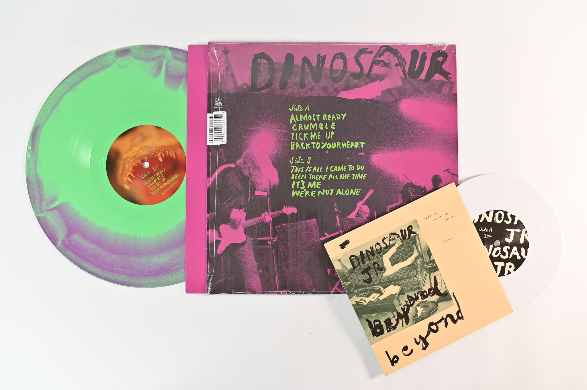 Dinosaur Jr. - Beyond on Baked Goods Ltd Green / Purple w/ White 7" Reissue