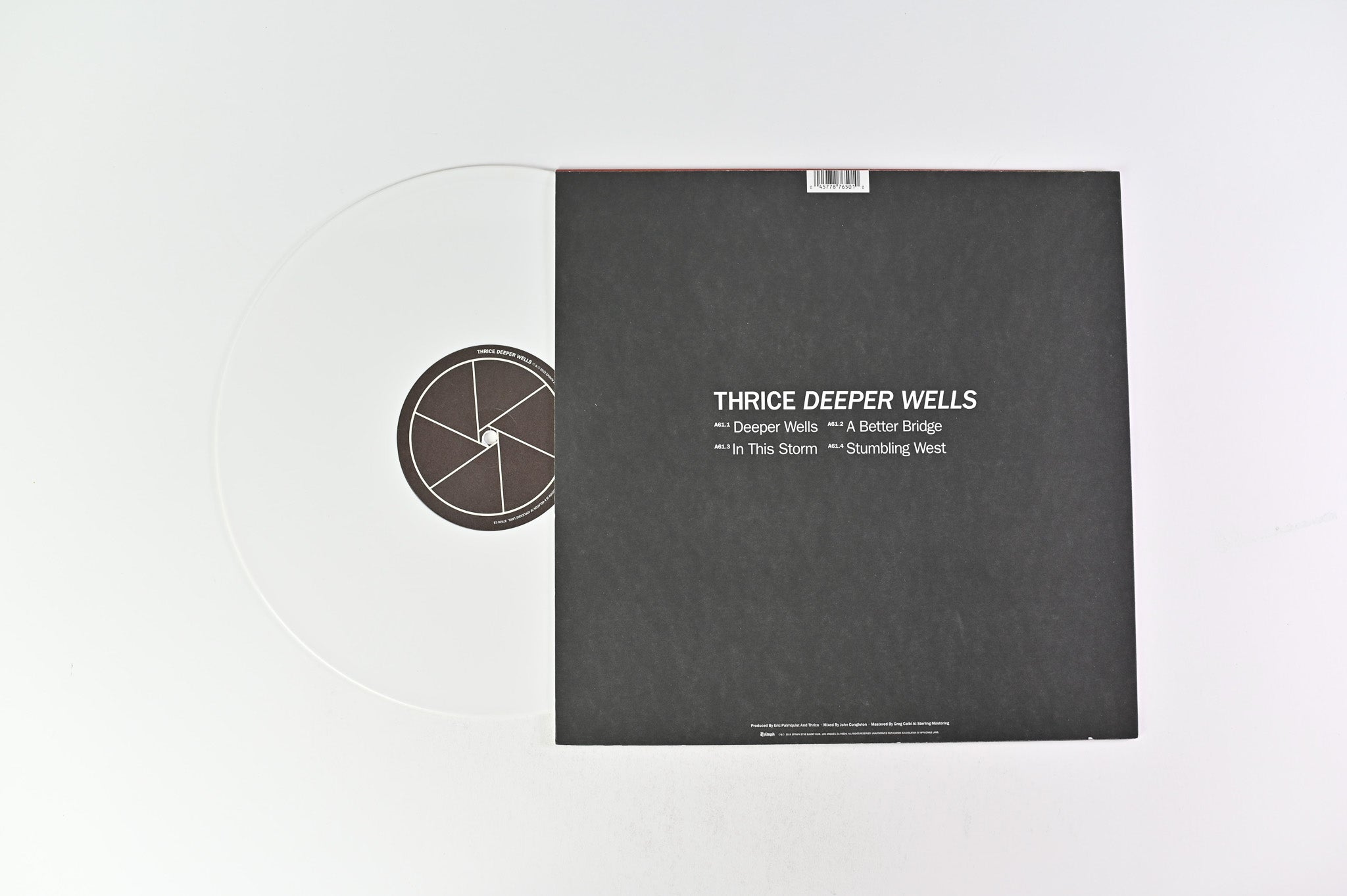 Thrice - Deeper Wells on Epitaph RSD 2019 Single Sided Etched White Vinyl EP