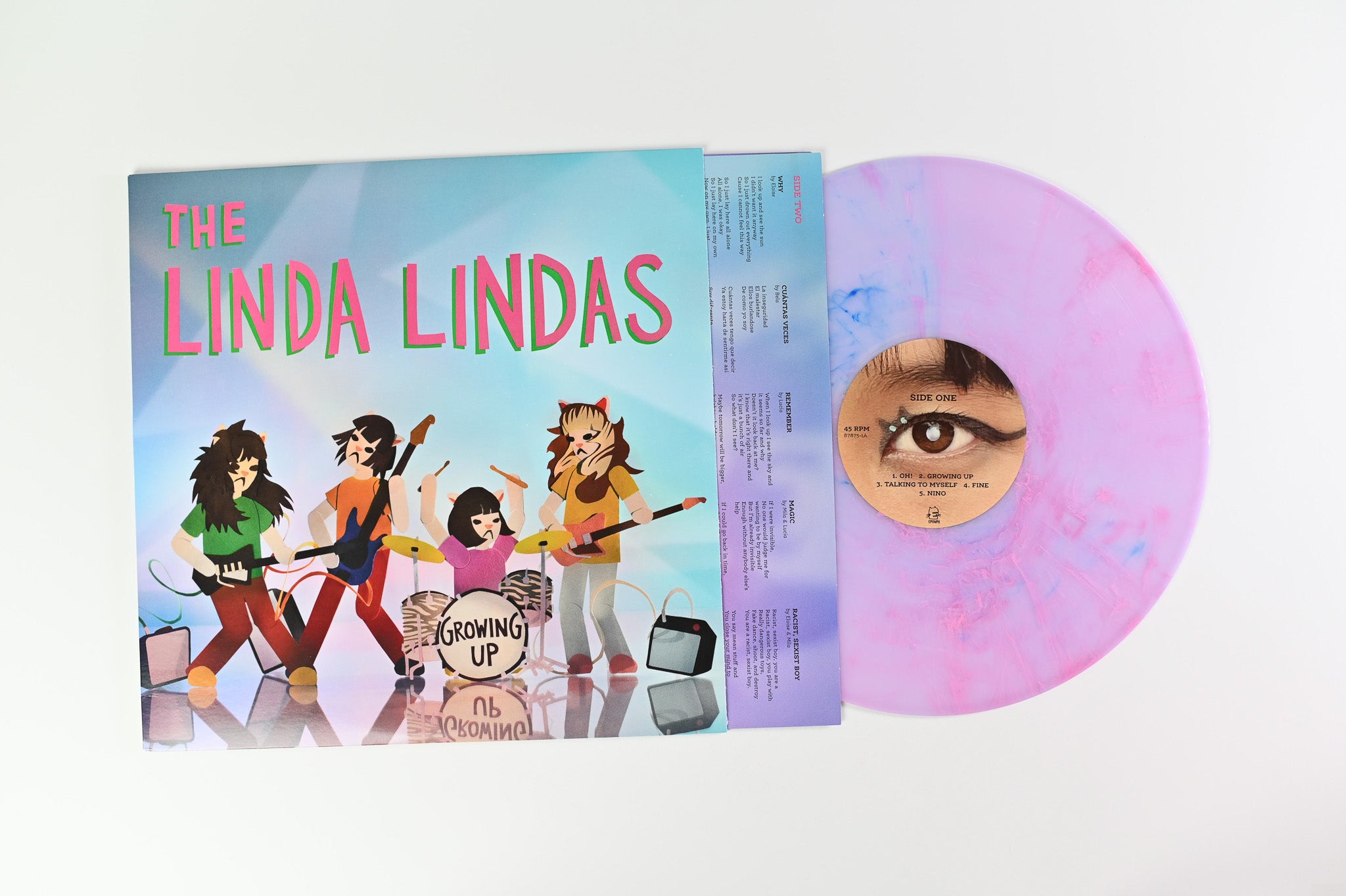 The Linda Lindas - Growing Up on Epitaph Ltd Purple & Blue Galaxy