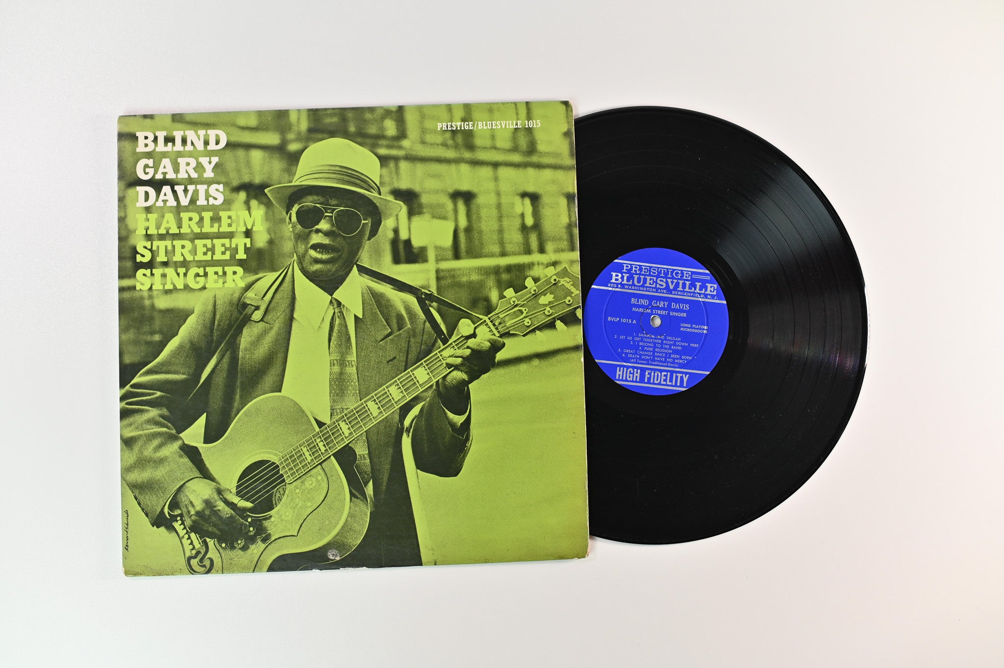 Blind Gary Davis - Harlem Street Singer on Prestige Bluesville Mono Deep Groove