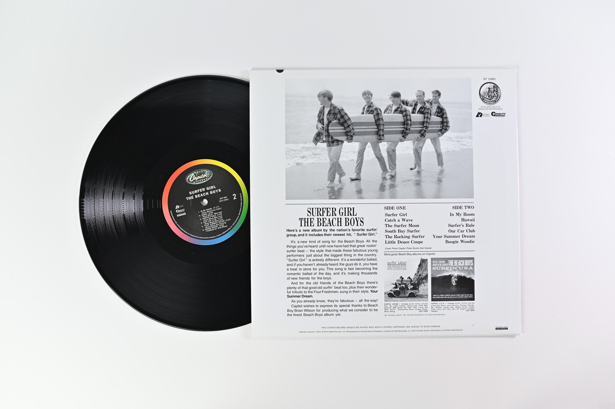 アナログプロダクションThe Beach Boys Surfer Girl LP | nate ...