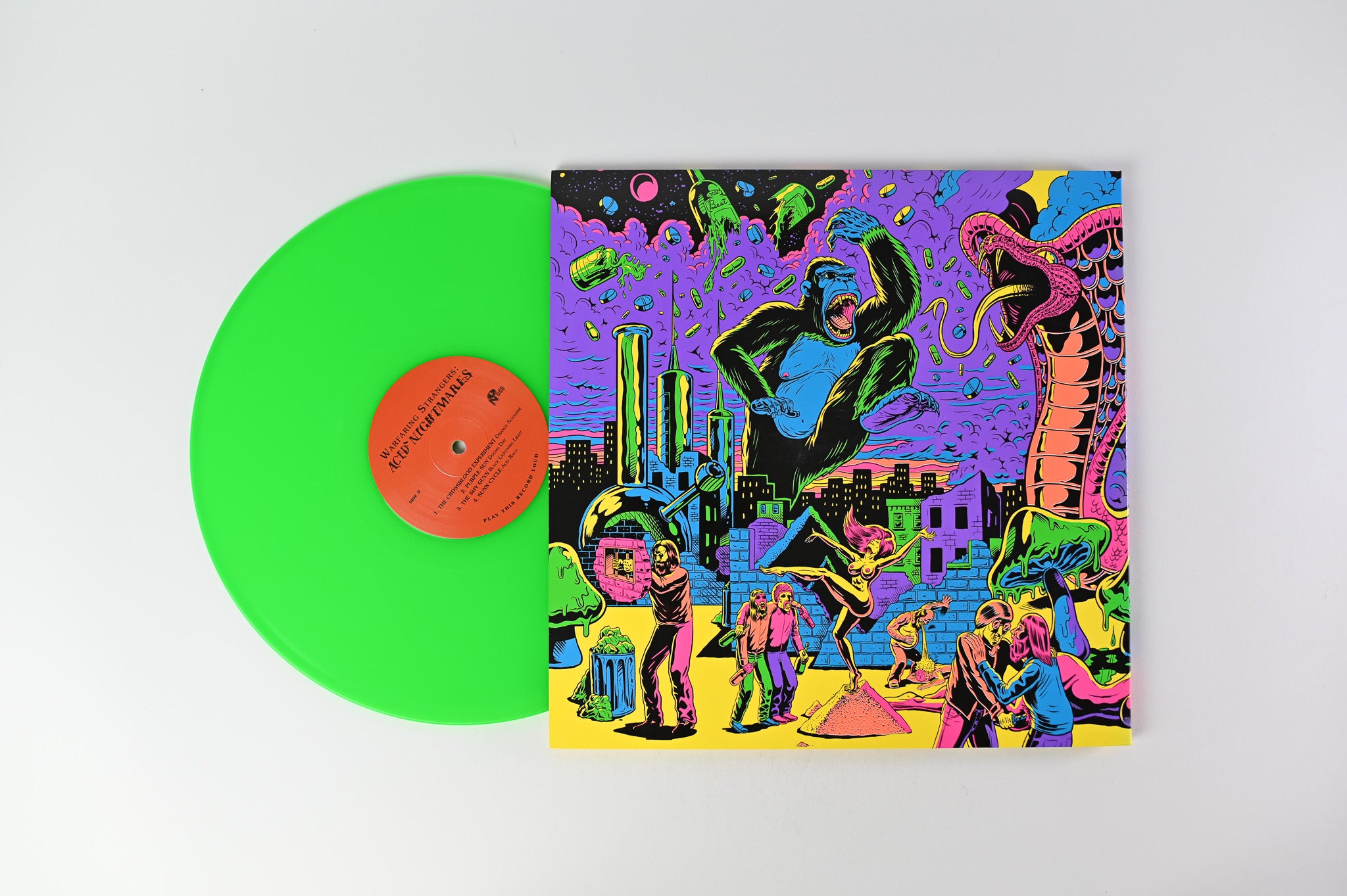 Various - Warfaring Strangers: Acid Nightmares on Numero Group Ltd Neon Green