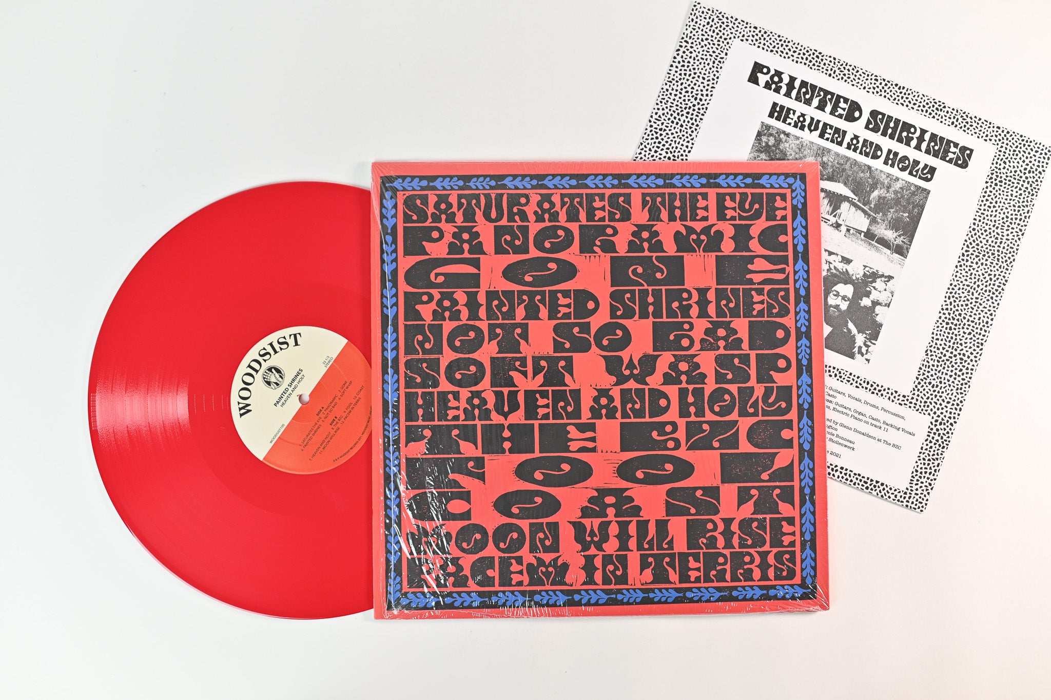 Painted Shrines - Heaven And Holy on Woodsist Ltd Red Vinyl