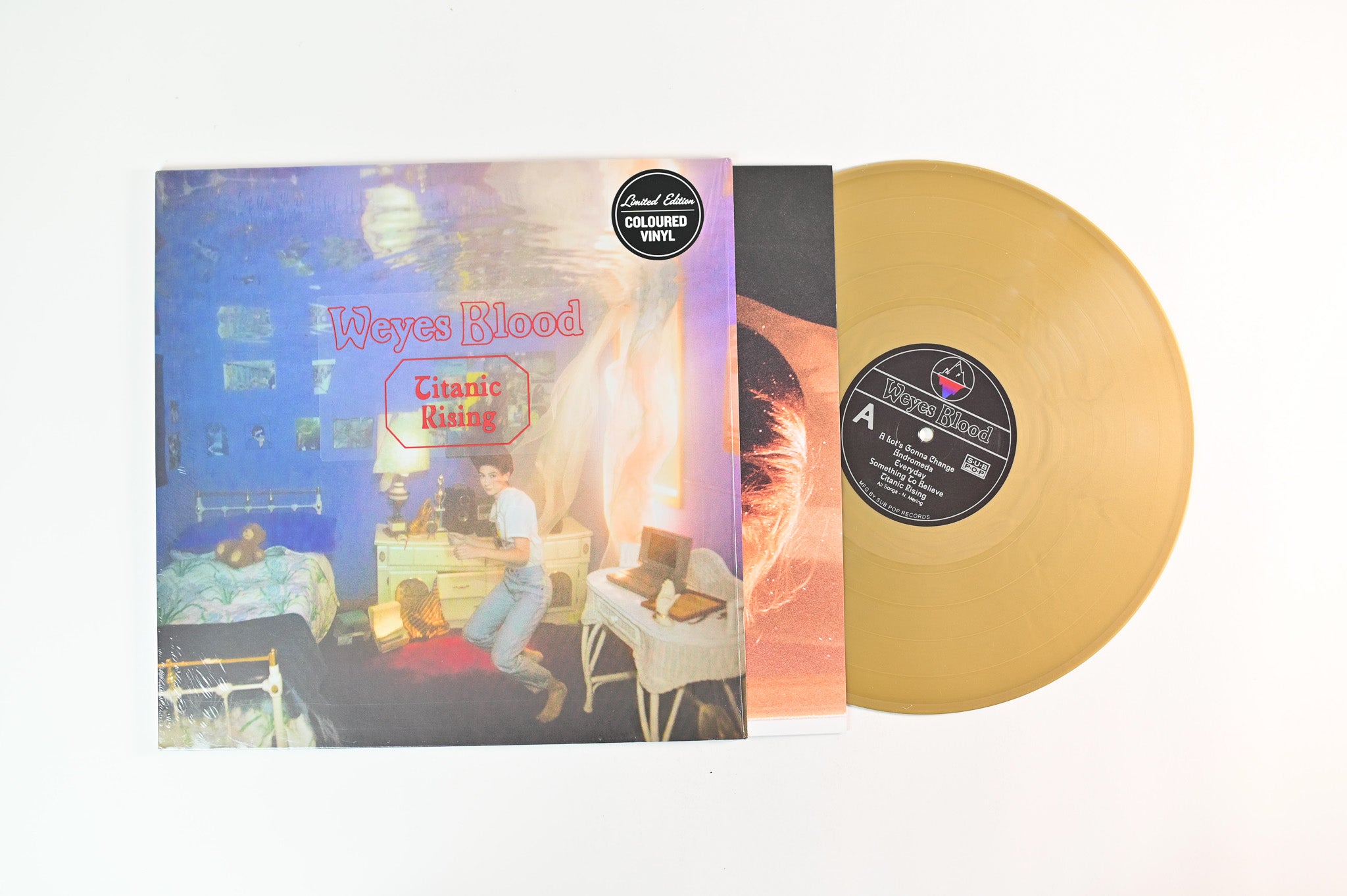 Weyes Blood - Titanic Rising on Sub Pop Ltd Gold Vinyl With CD