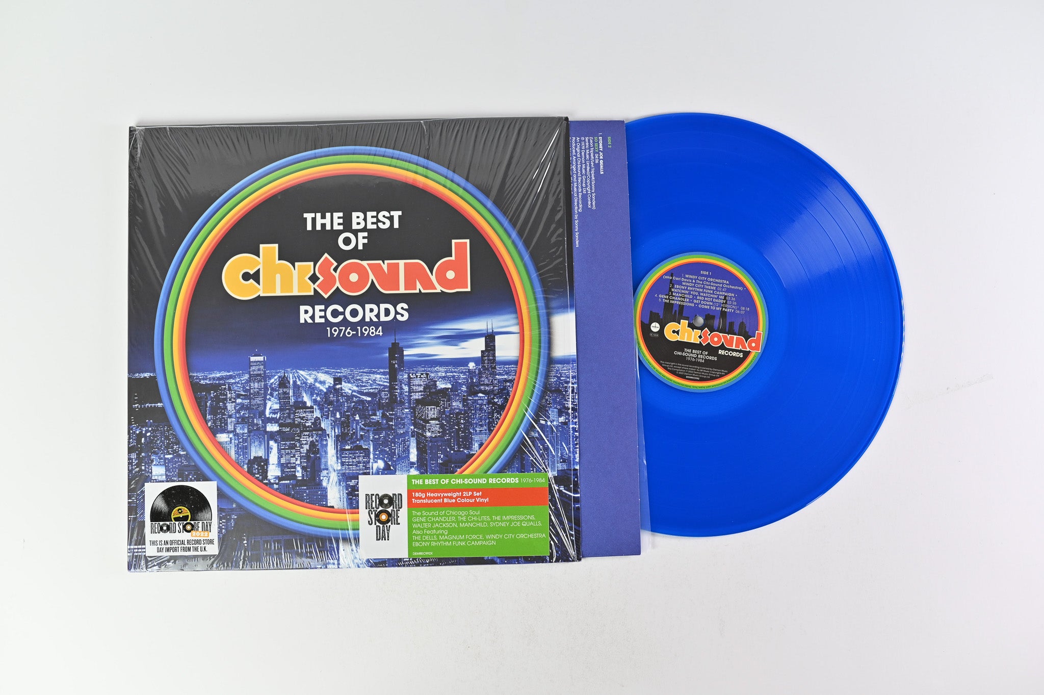 Various - The Best Of Chi-Sound Records 1976-1984 on Demon Records Blue Translucent Vinyl