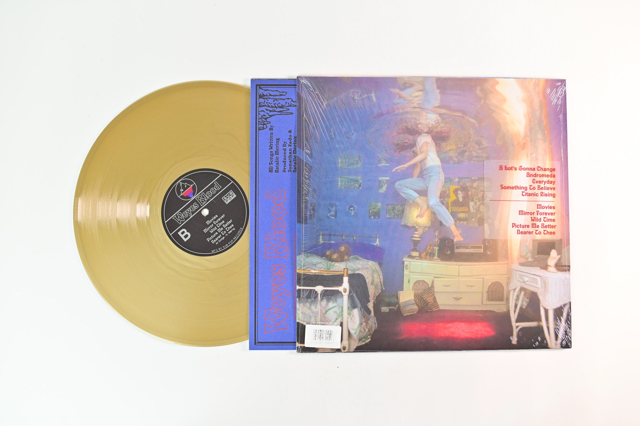 Weyes Blood - Titanic Rising on Sub Pop Ltd Gold Vinyl With CD