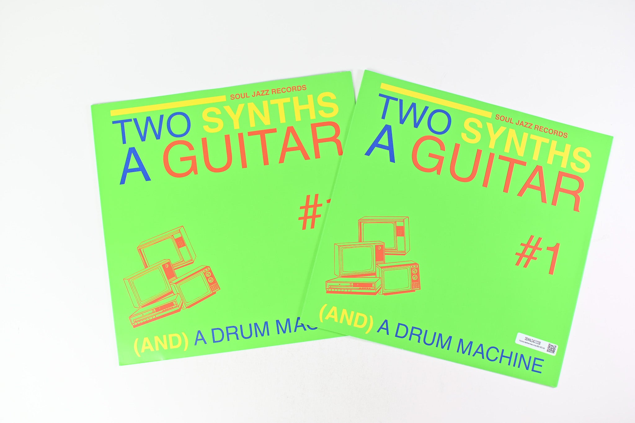 Various - Two Synths A Guitar (And) A Drum Machine #1 on Soul Jazz Records Neon Green Vinyl