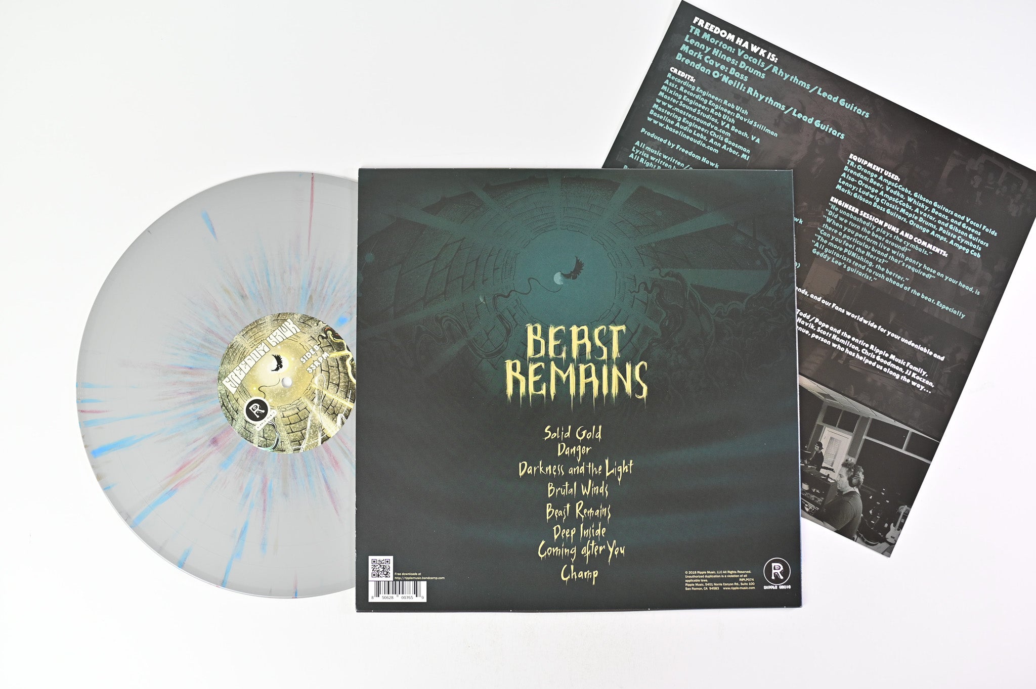 Freedom Hawk - Beast Remains on Rippler Music Ltd Multi Color Monster Within Edition