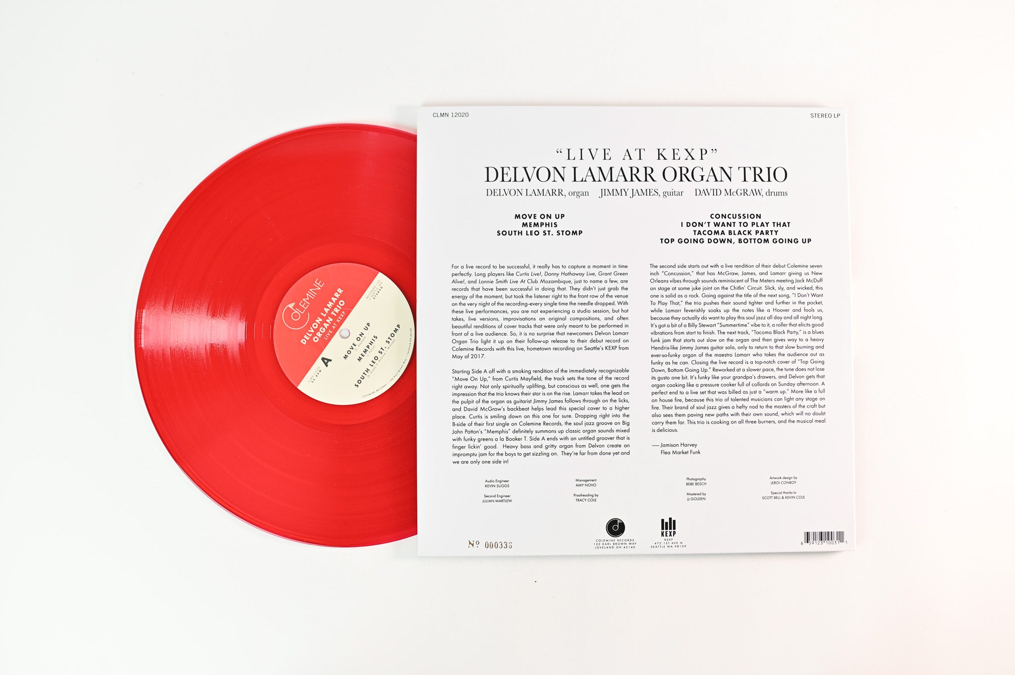 Delvon LaMarr Organ Trio - Live At KEXP! on Colemine RSD 2018 Ltd Numbered Red Vinyl