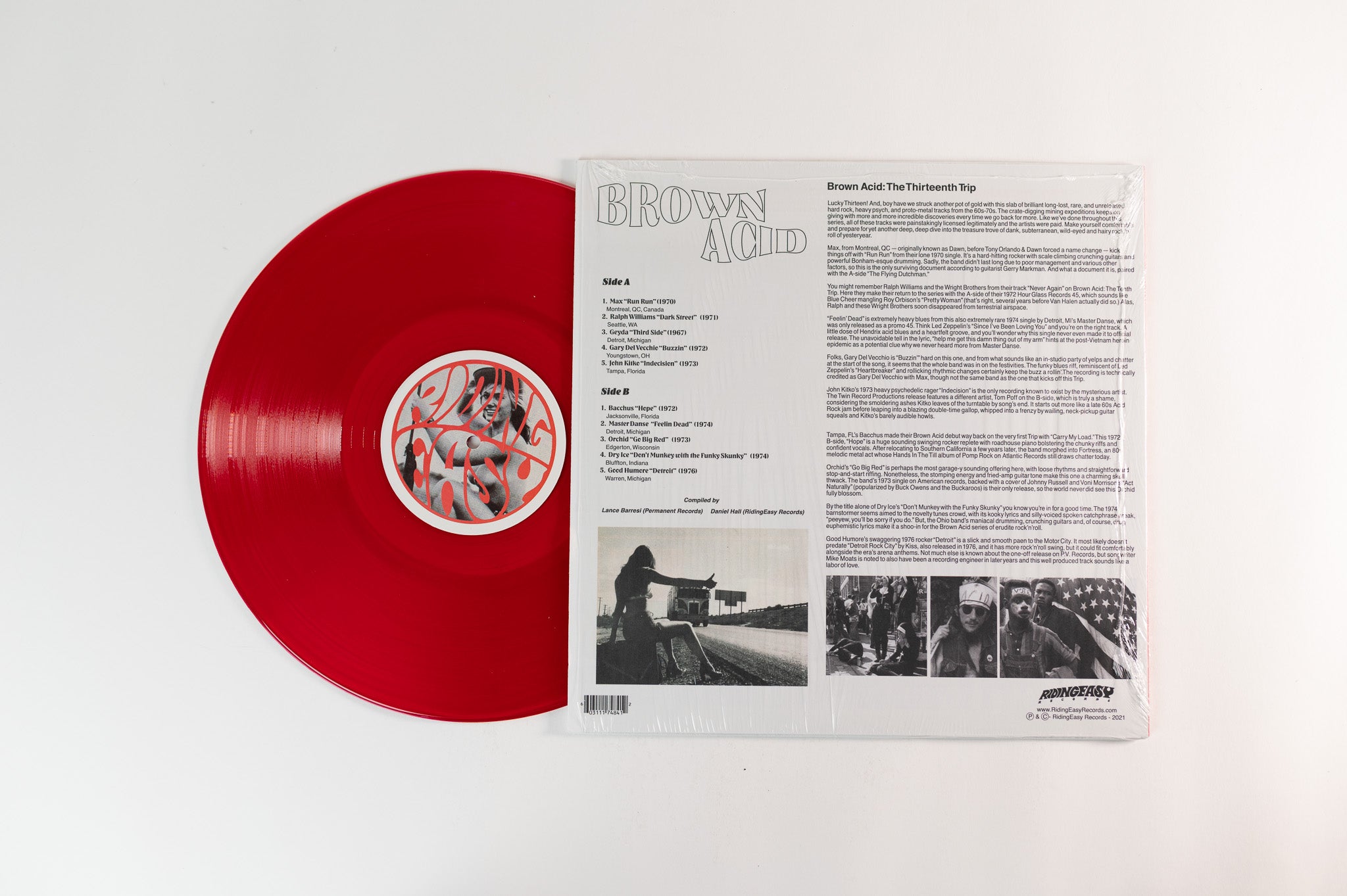 Various - Brown Acid: The Thirteenth Trip (Heavy Rock From The Underground Comedown) on RidingEasy Records - Red Vinyl