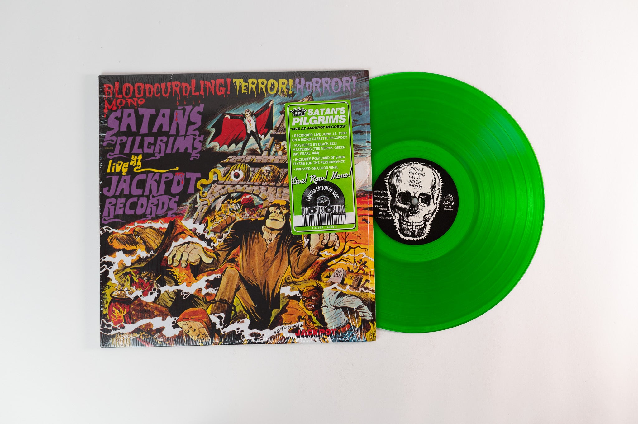 Satan's Pilgrims - Live at Jackpot Records on Jackpot Records - Green Vinyl