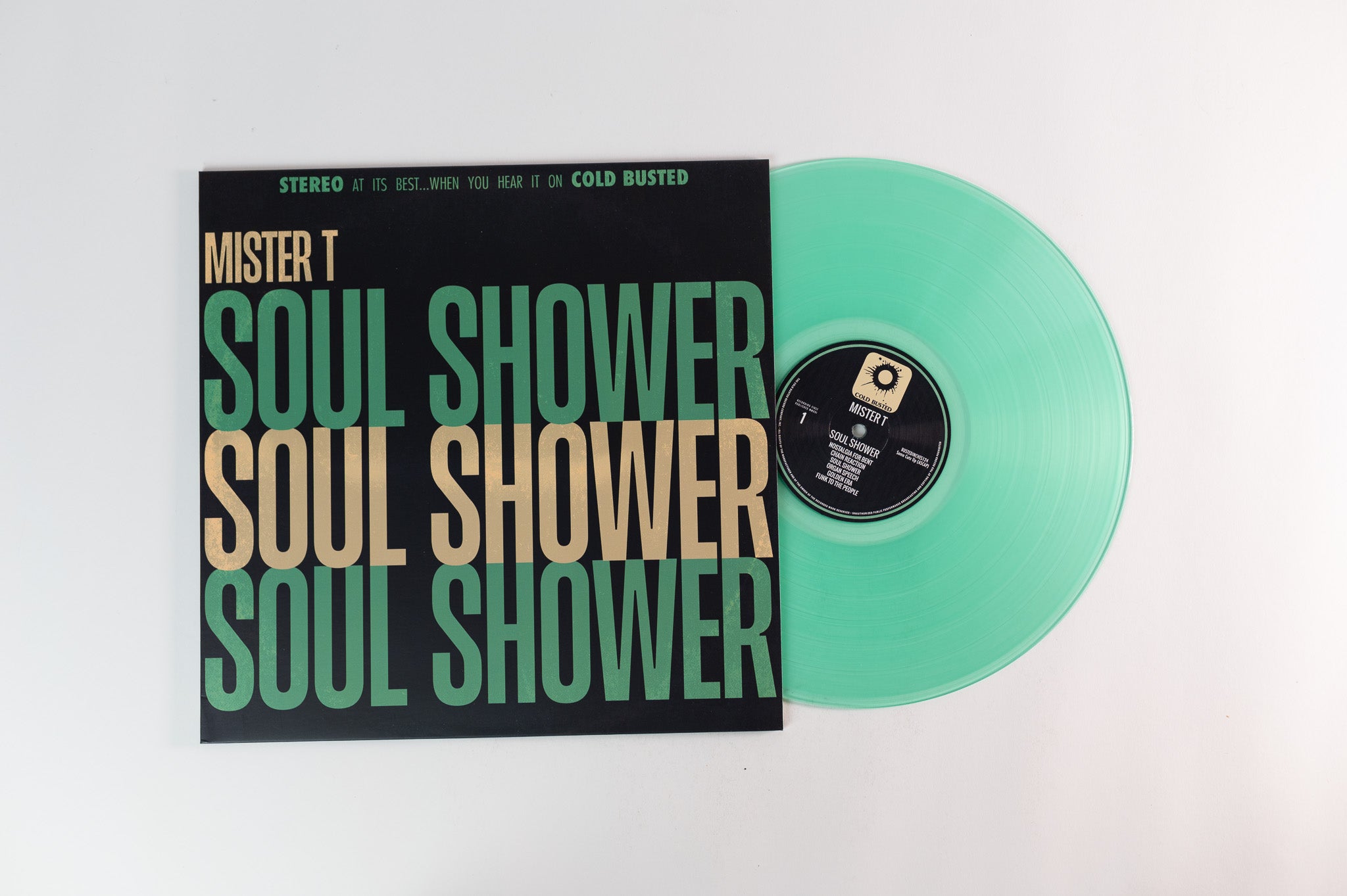 Mister T - Soul Shower on Cold Busted - Transparent Mint Green Vinyl