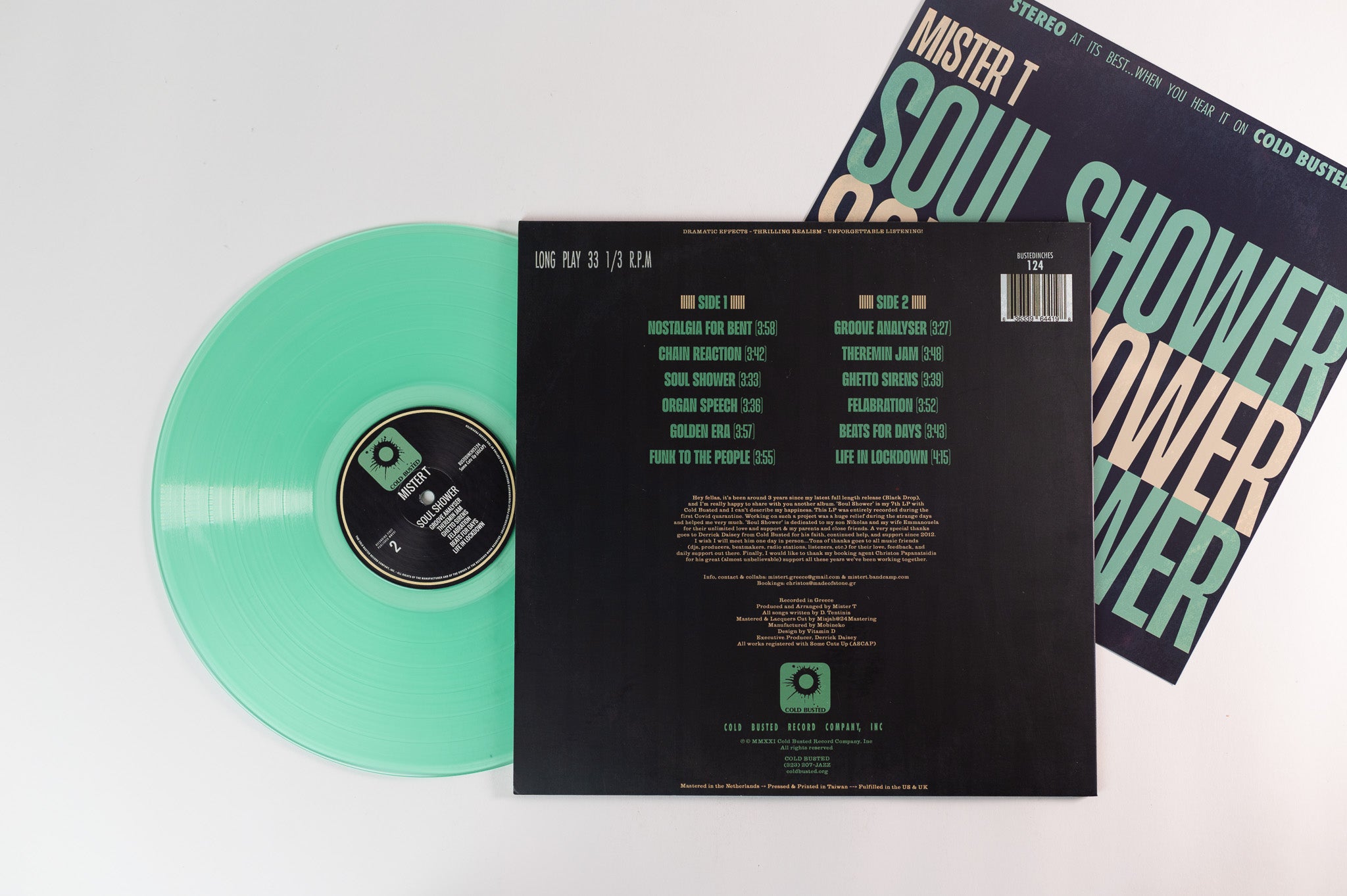 Mister T - Soul Shower on Cold Busted - Transparent Mint Green Vinyl