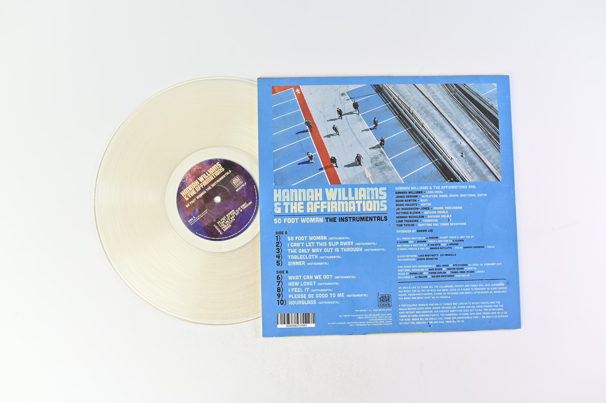 Hannah Williams & The Affirmations - 50 Foot Woman - The Instrumentals on Record Kicks Ltd Clear Vinyl