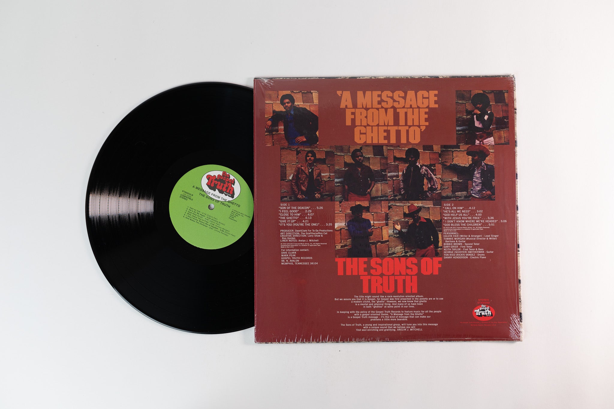 Sons Of Truth - A Message From The Ghetto on Gospel Truth Records / Stax