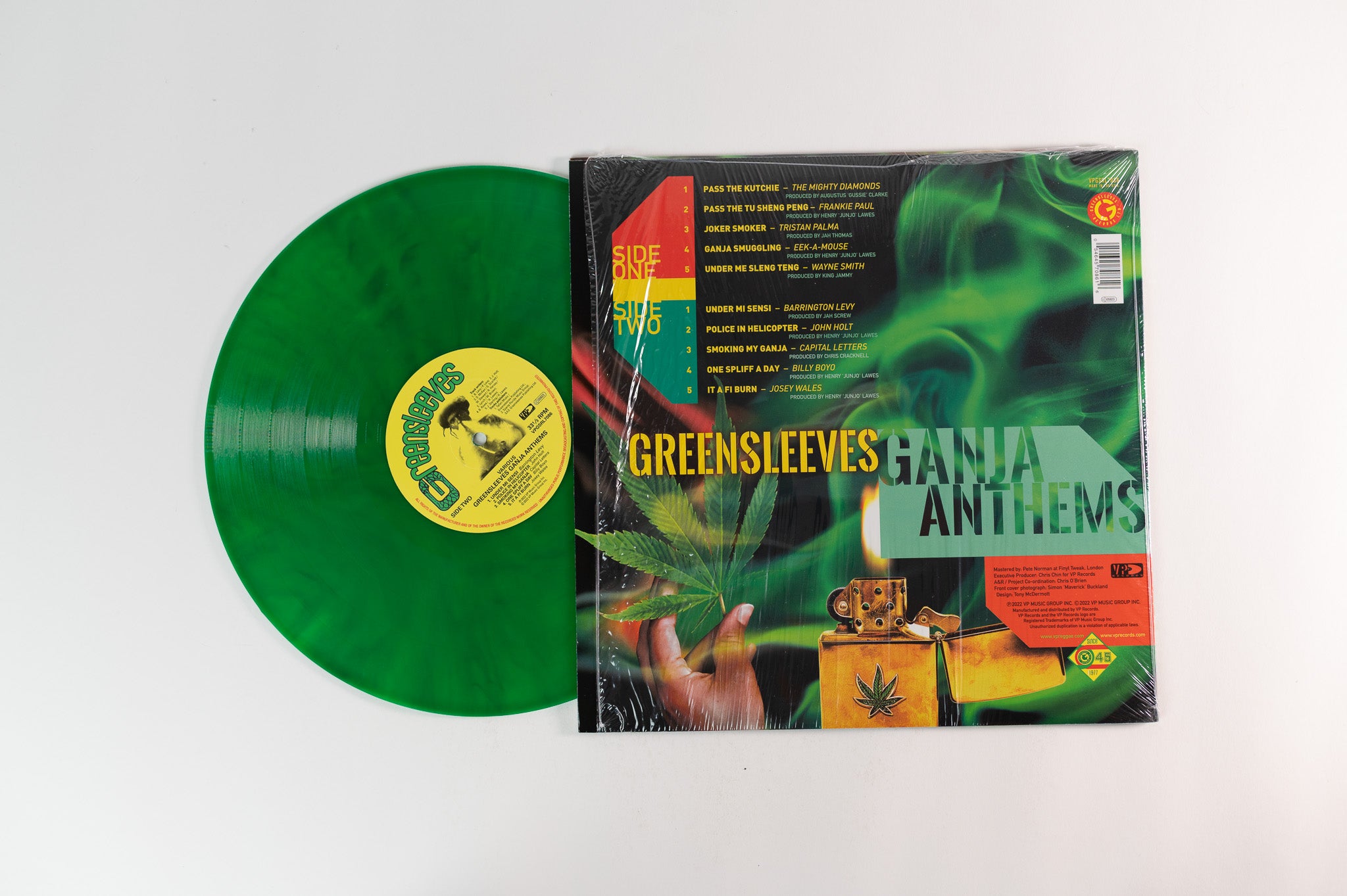 Various - Greensleeves Ganja Anthems on Greensleeves Records / VP - Green Vinyl