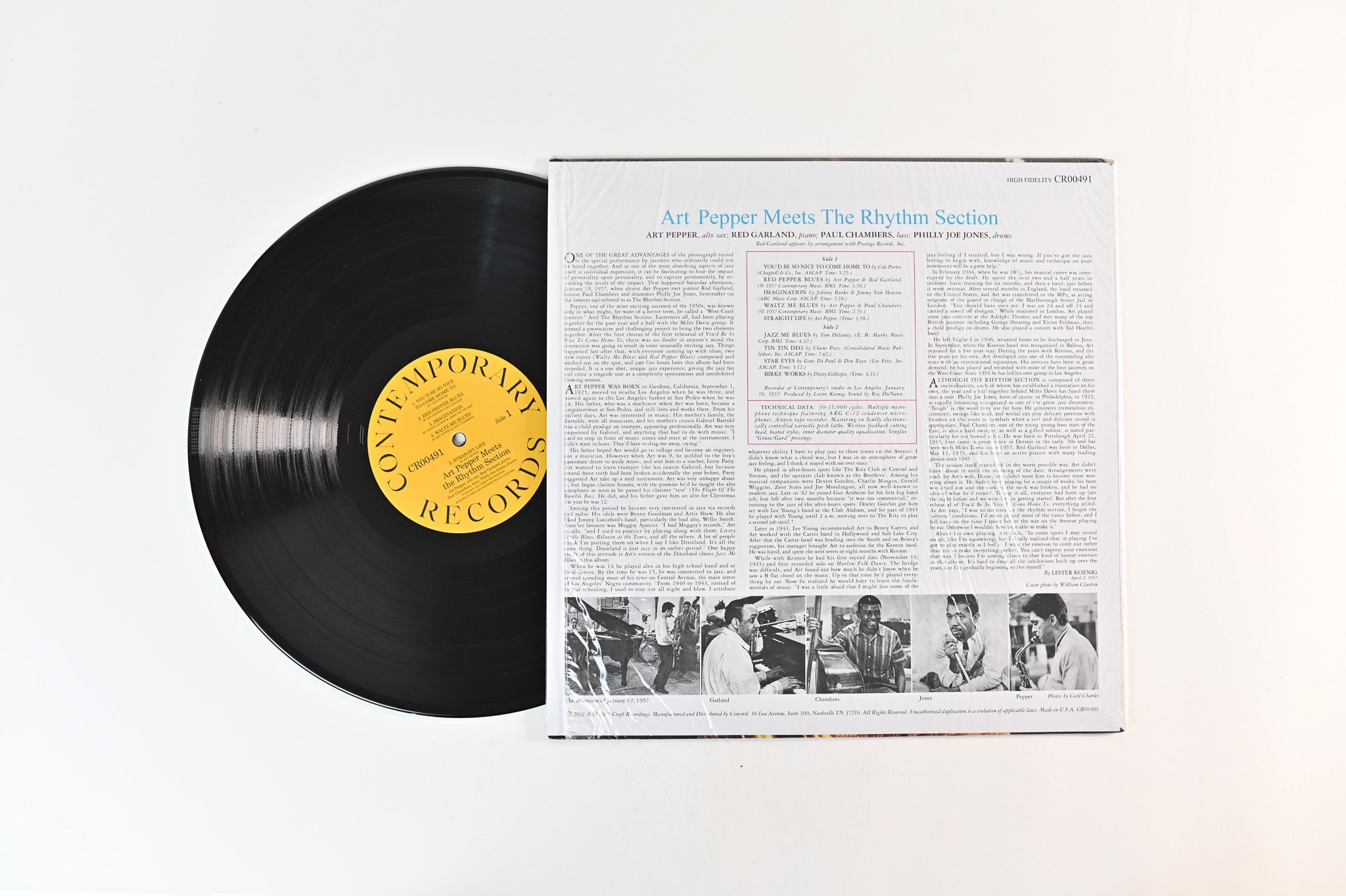 Art Pepper - Art Pepper Meets The Rhythm Section Craft Recordings RSD 2022 Mono 180 Gram Reissue