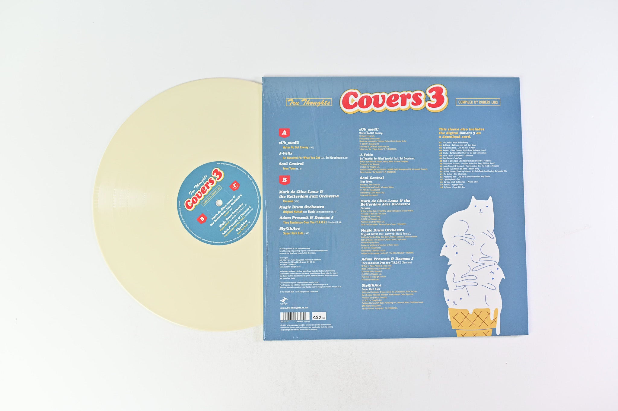 Various - Tru Thoughts Covers 3 Ltd Numbered Ice Cream Vinyl