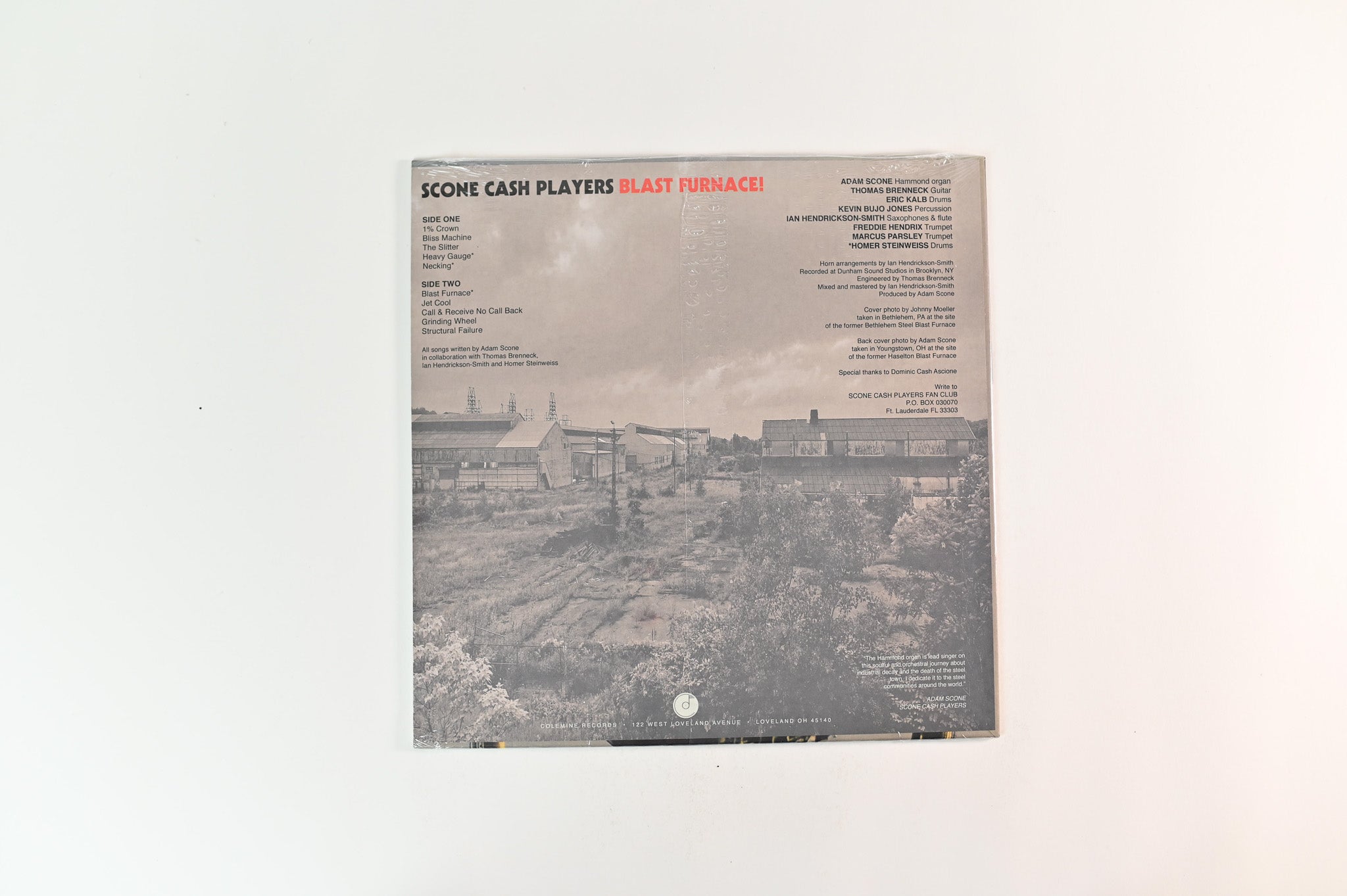 Scone Cash Players - Blast Furnace! on Colemine Records - Sealed Red Vinyl