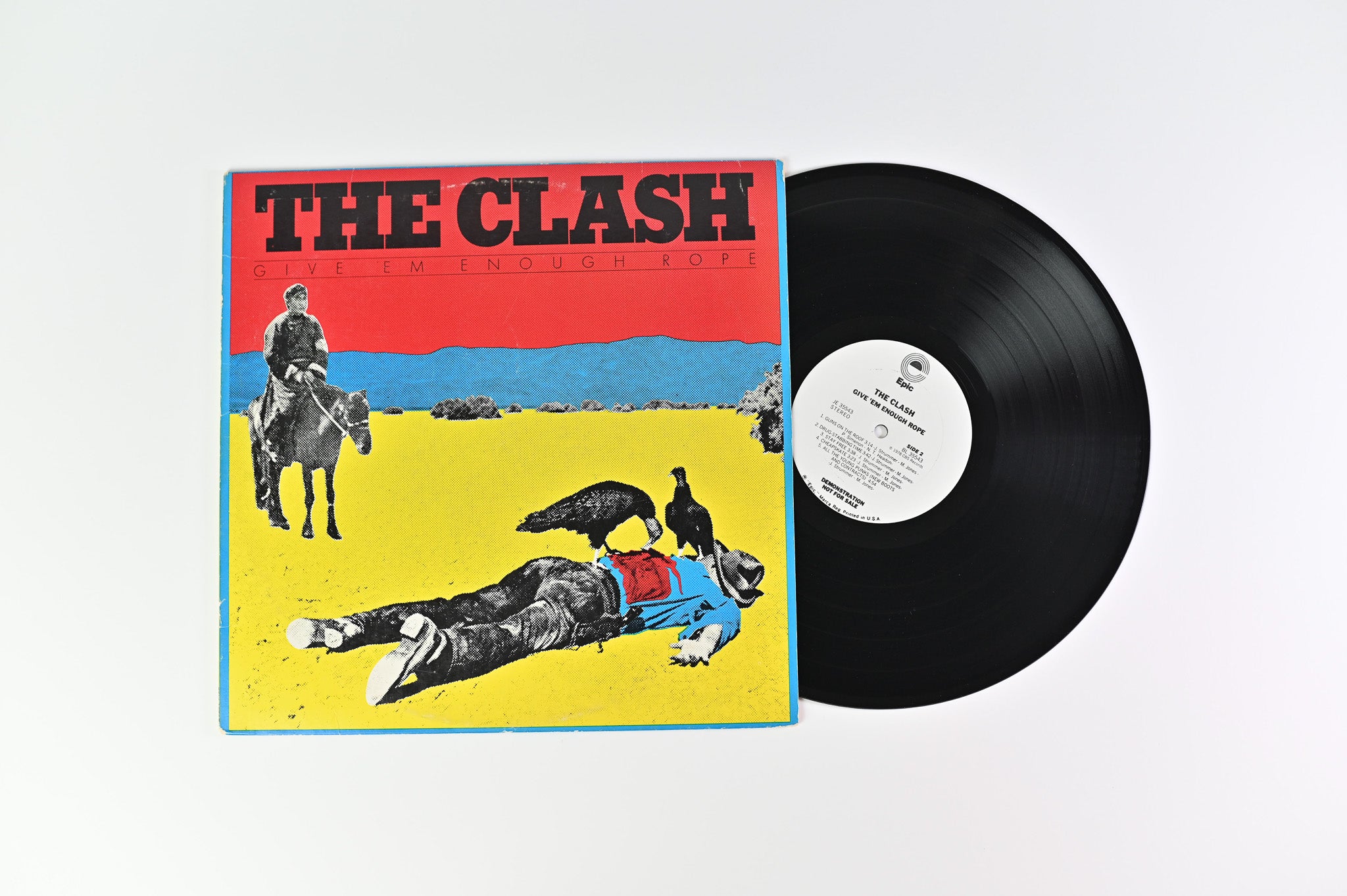 The Clash - Give 'Em Enough Rope on Epic Promo With Story of the Clash Insert