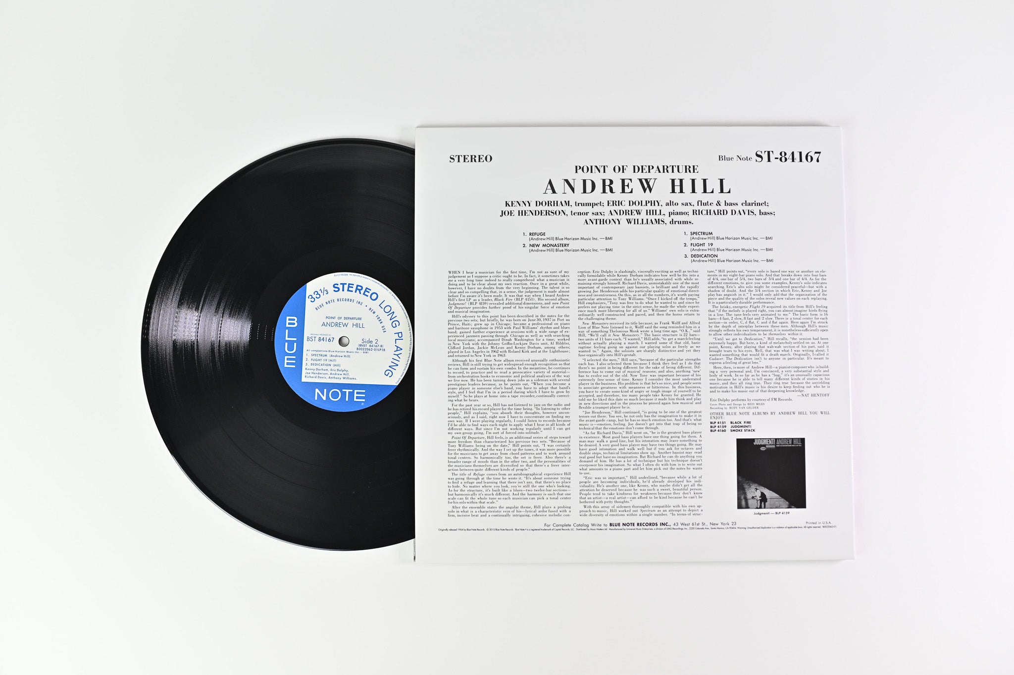 Andrew Hill - Point Of Departure on Blue Note Ltd 180 Gram Music Matters Reissue