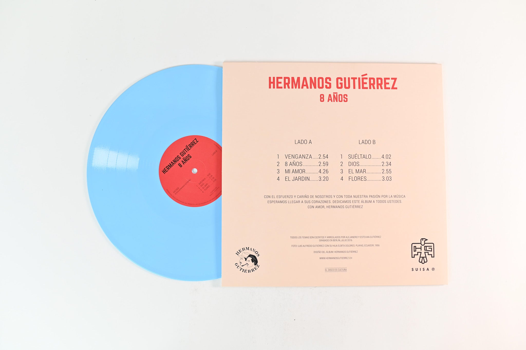 Hermanos Gutiérrez - 8 Años Baby Blue Vinyl