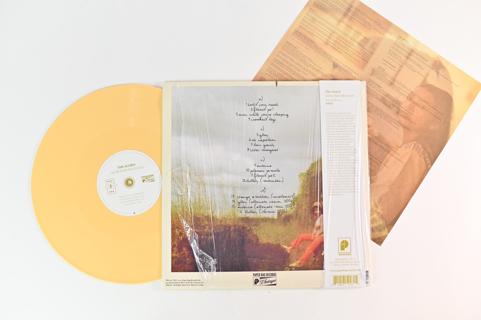 The Acorn - Glory Hope Mountain on Paper Bag Ltd Gold Vinyl Reissue